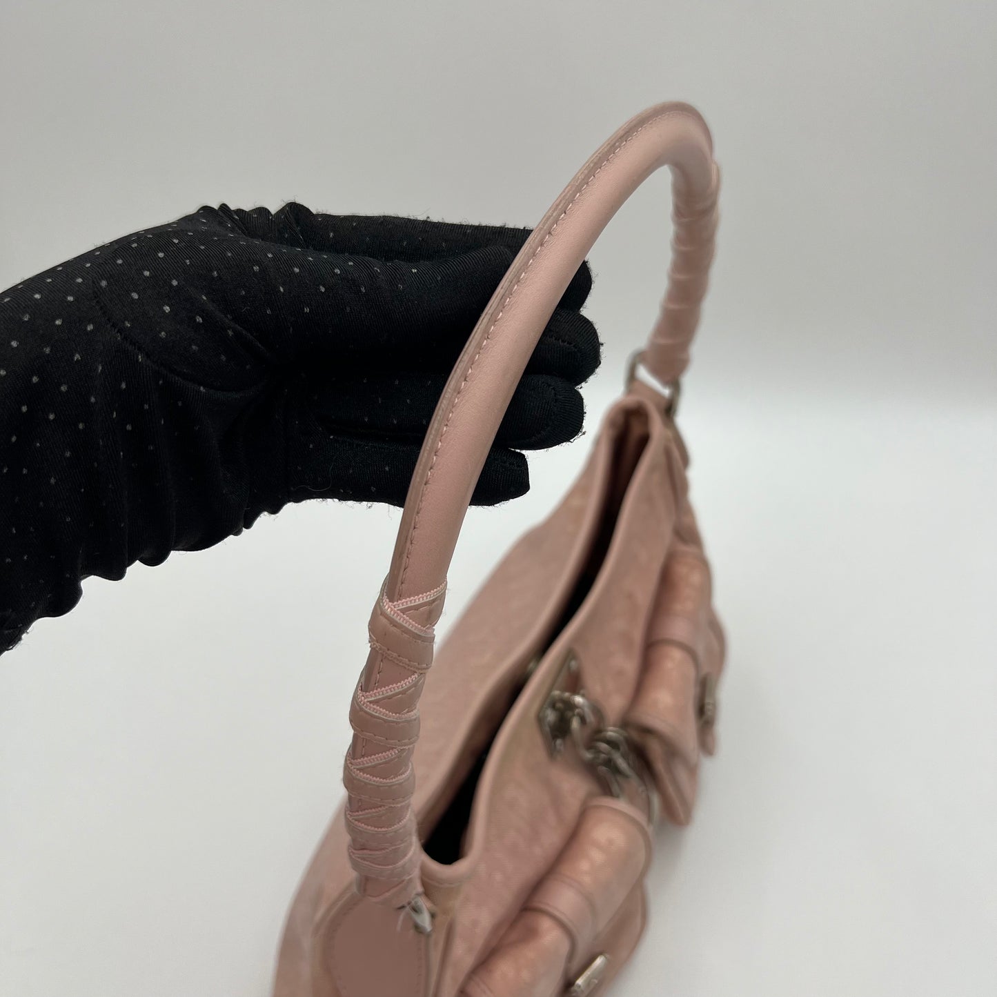 Christian Dior Pink Trotter Lovely Charm Hobo Shoulder Bag