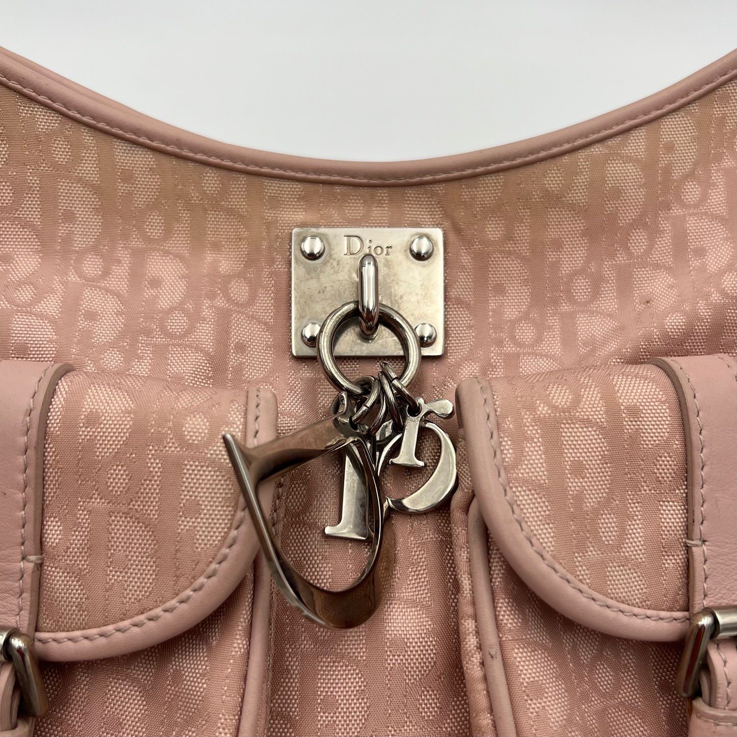 Christian Dior Pink Trotter Lovely Charm Hobo Shoulder Bag