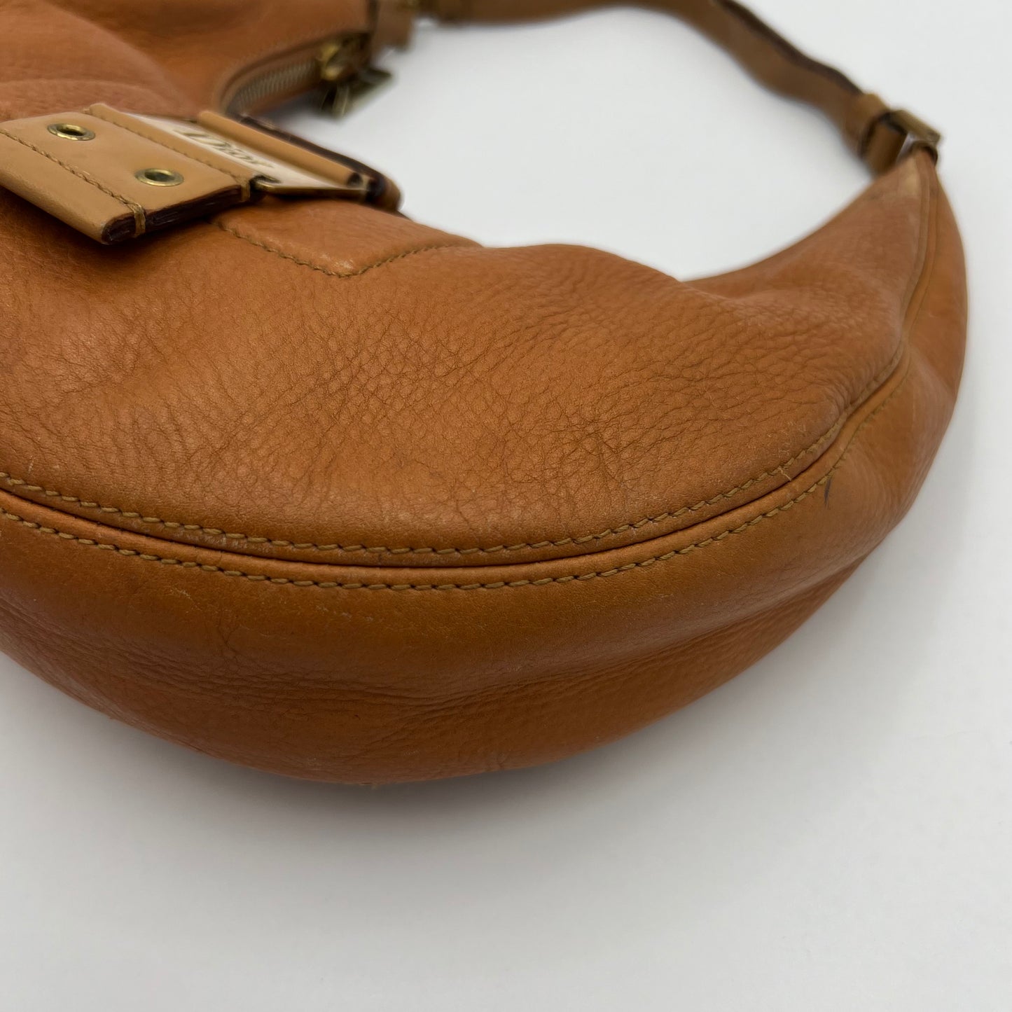 Christian Dior Brown Leather Street Chic Hobo Bag