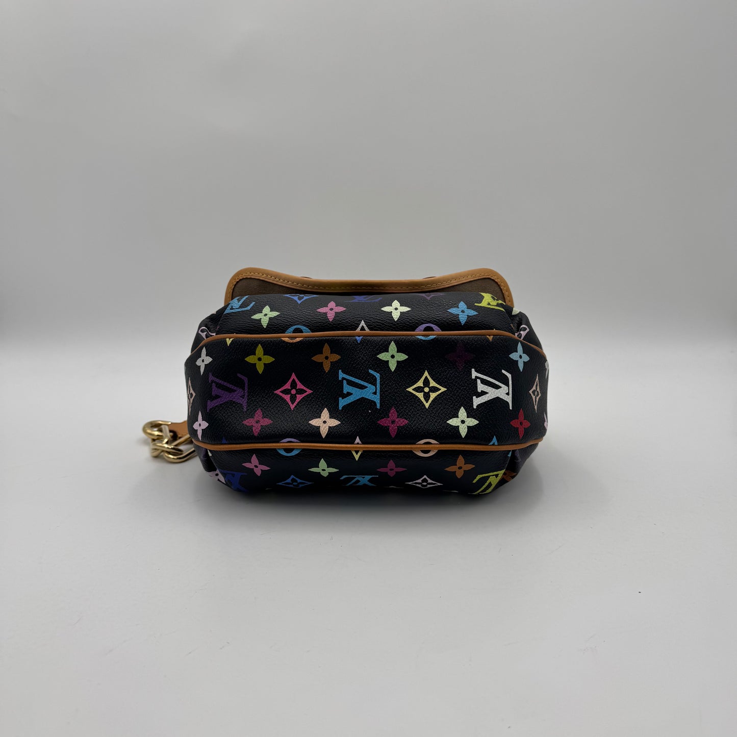 Louis Vuitton Takashi Murakami Black Multicolor Patti Shoulder Bag