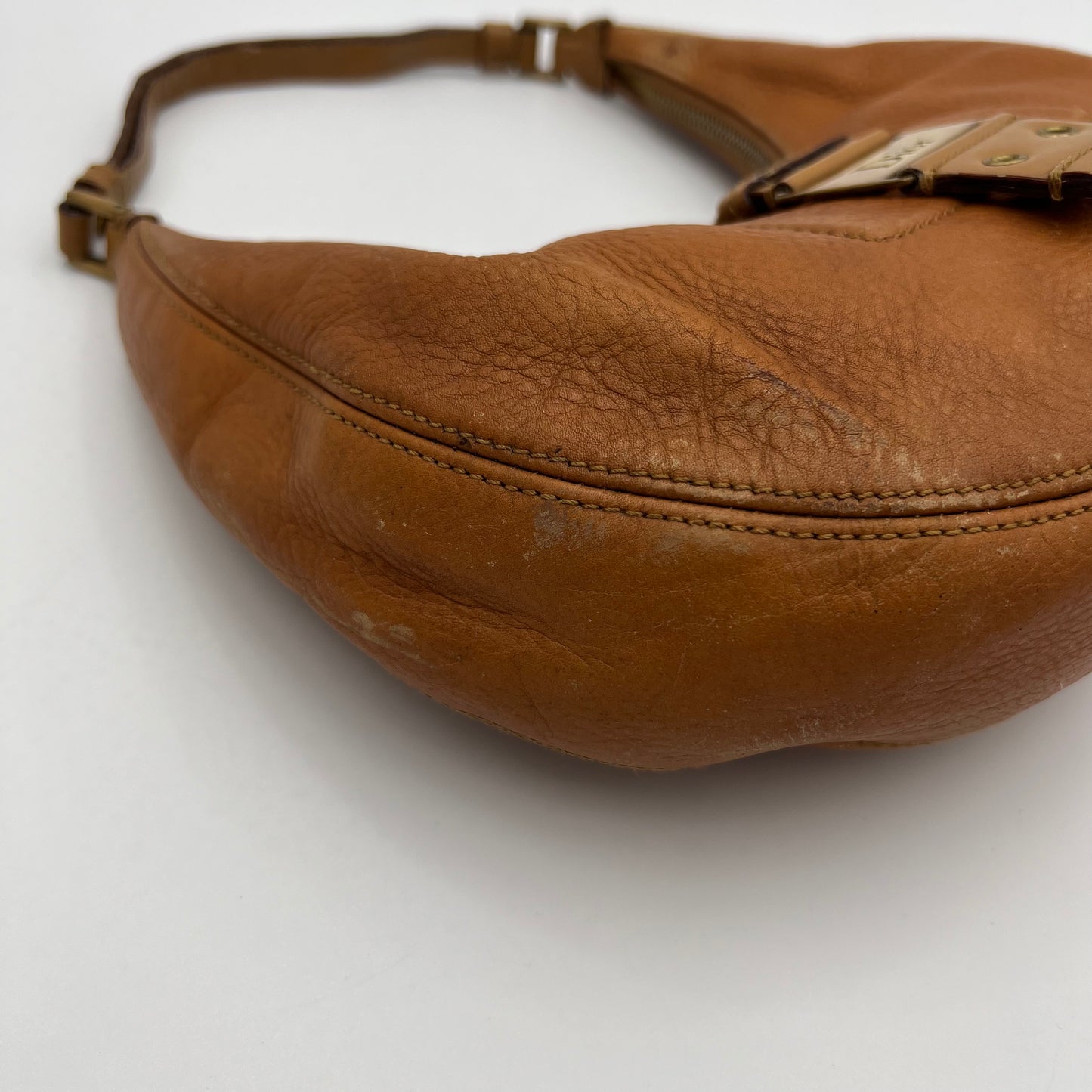 Christian Dior Brown Leather Street Chic Hobo Bag