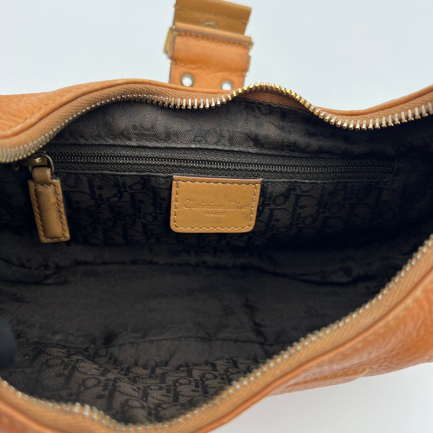 Christian Dior Brown Leather Street Chic Hobo Bag