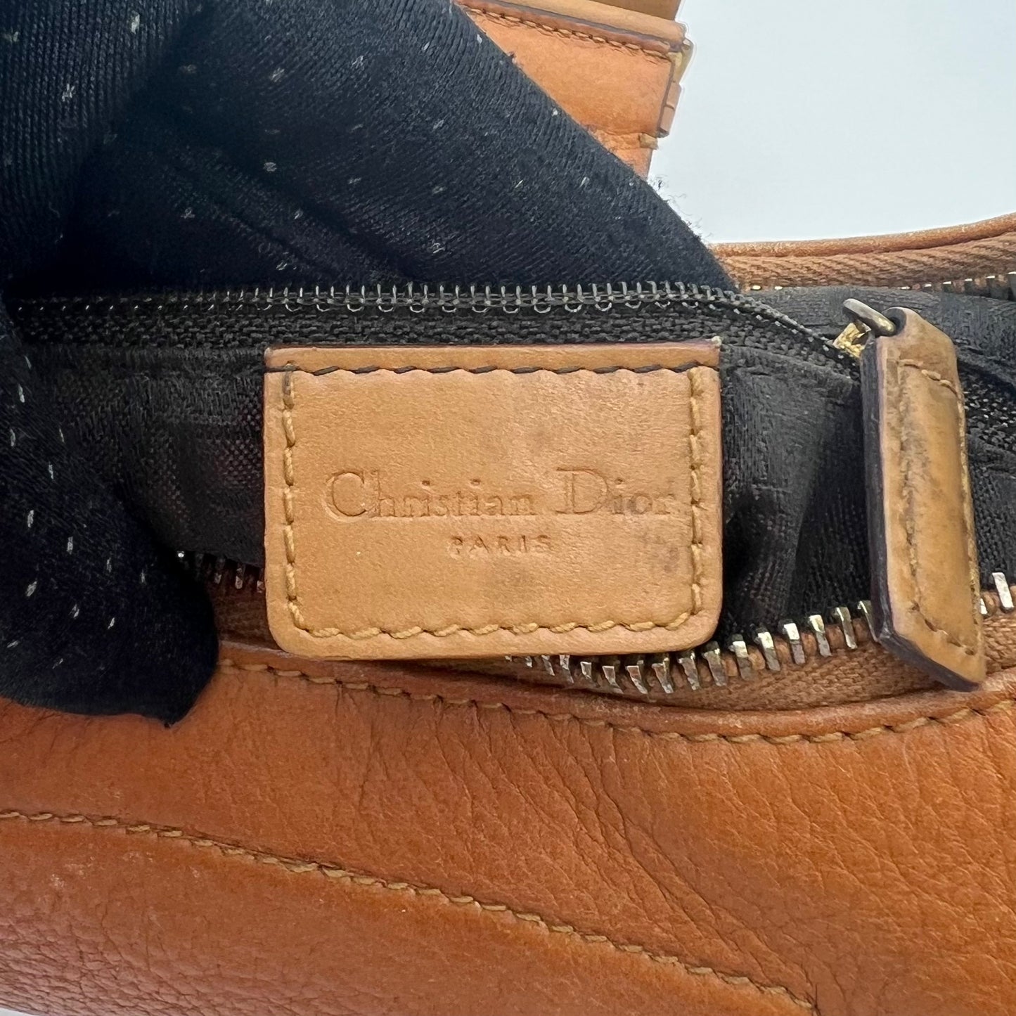 Christian Dior Brown Leather Street Chic Hobo Bag