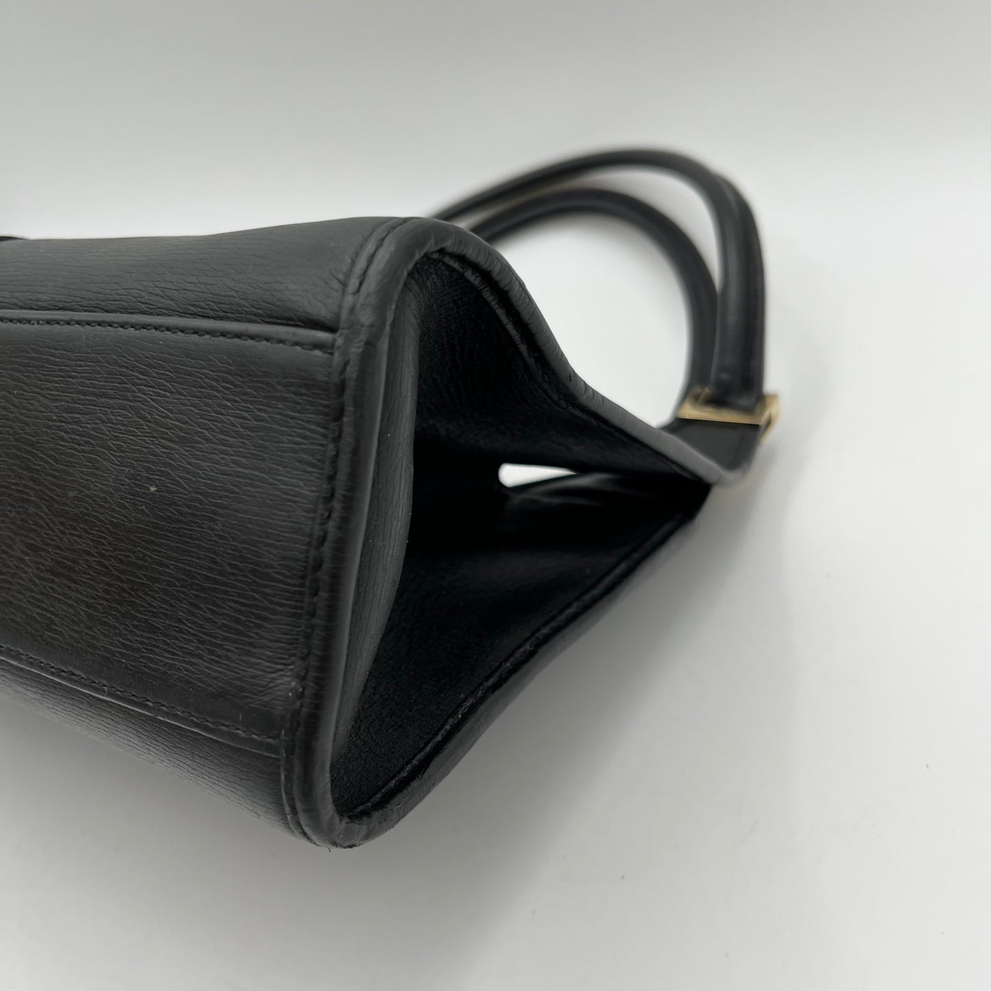 Gucci Black Leather Bardot Jackie Bag GHW