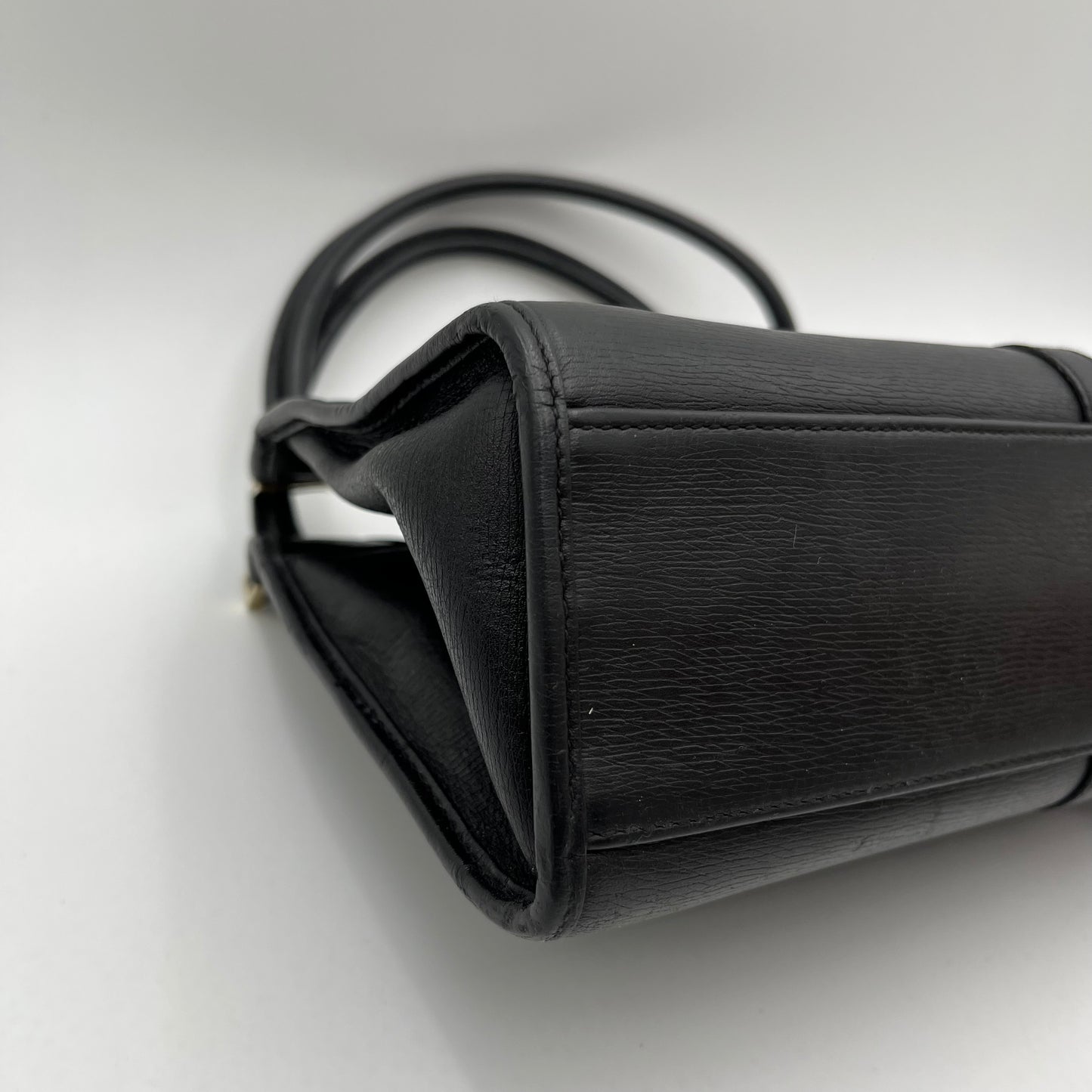Gucci Black Leather Bardot Jackie Bag GHW