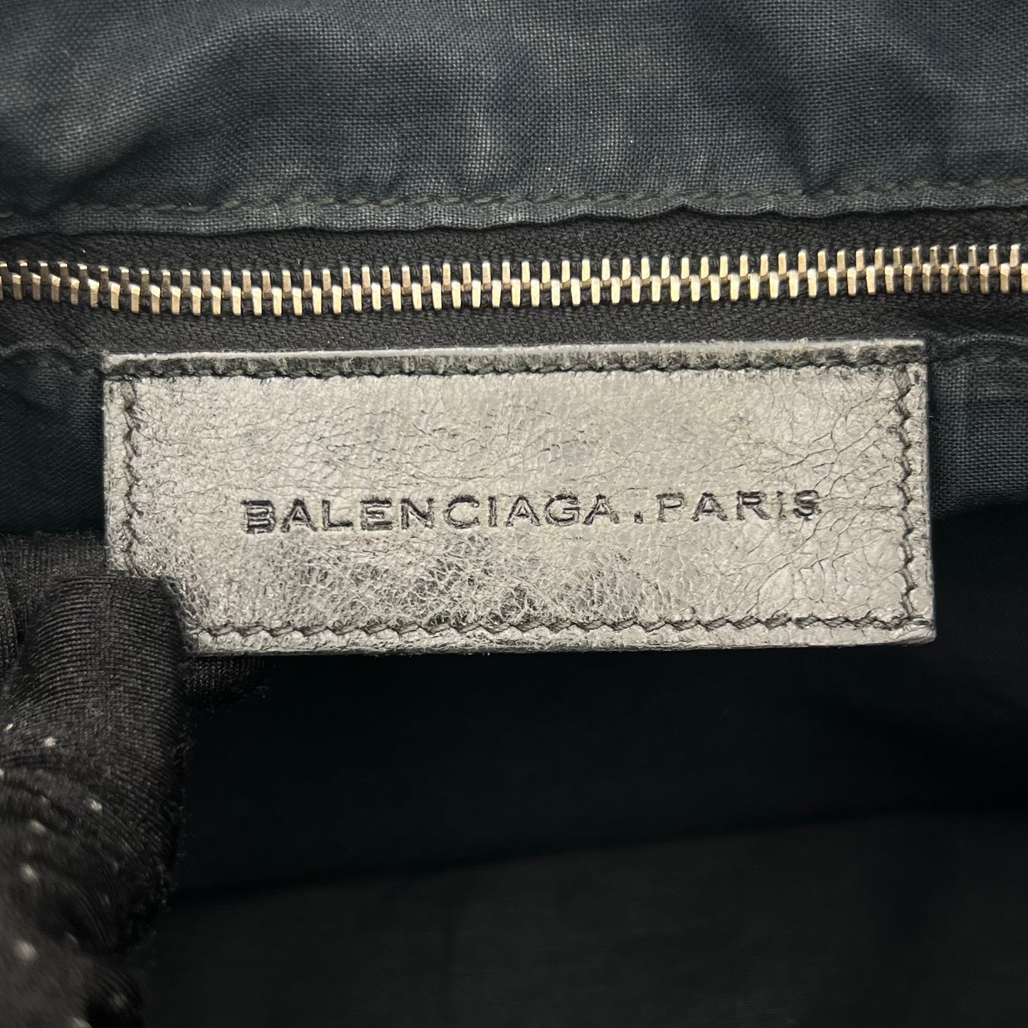Balenciaga Gray Perforated Leather Classic Work Bag GHW