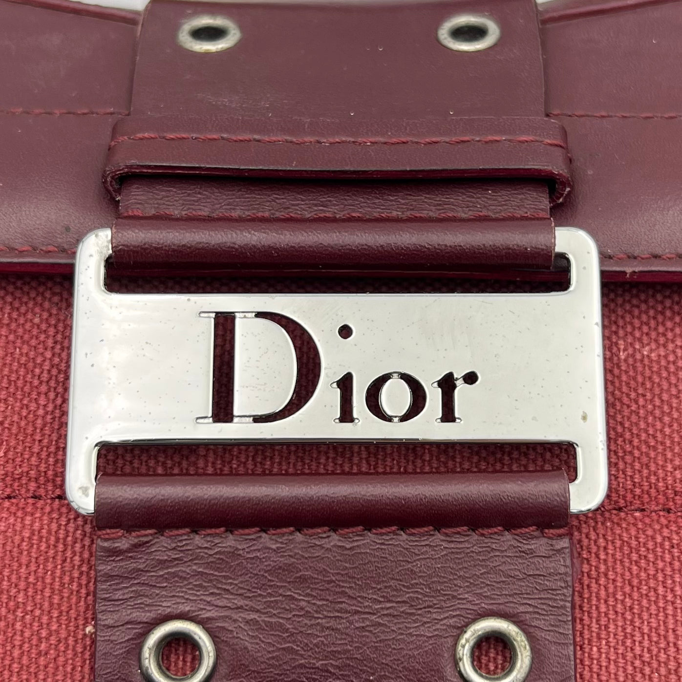 Christian Dior Burgundy Leather Street Chic Columbus