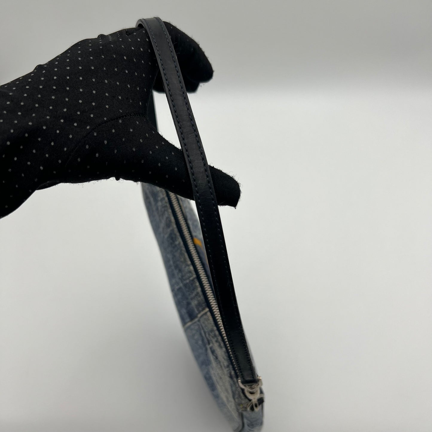 Christian Dior Denim Mini Saddle Pochette