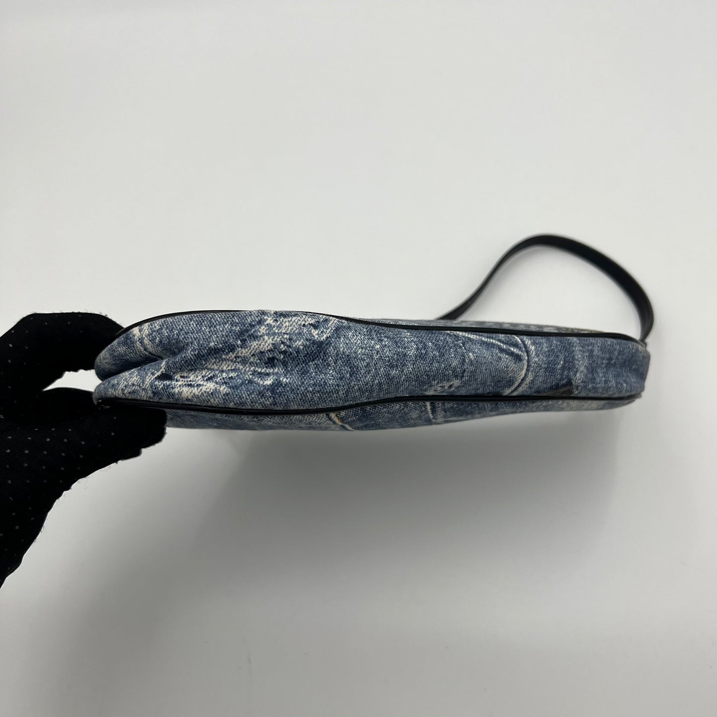 Christian Dior Denim Mini Saddle Pochette