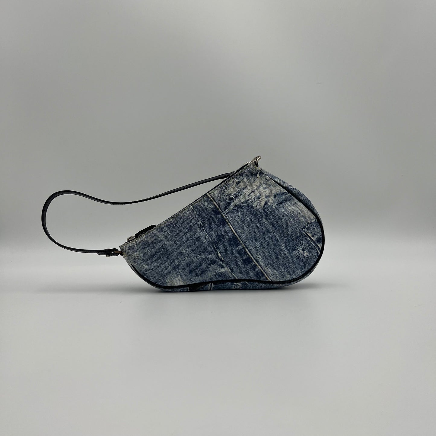 Christian Dior Denim Mini Saddle Pochette