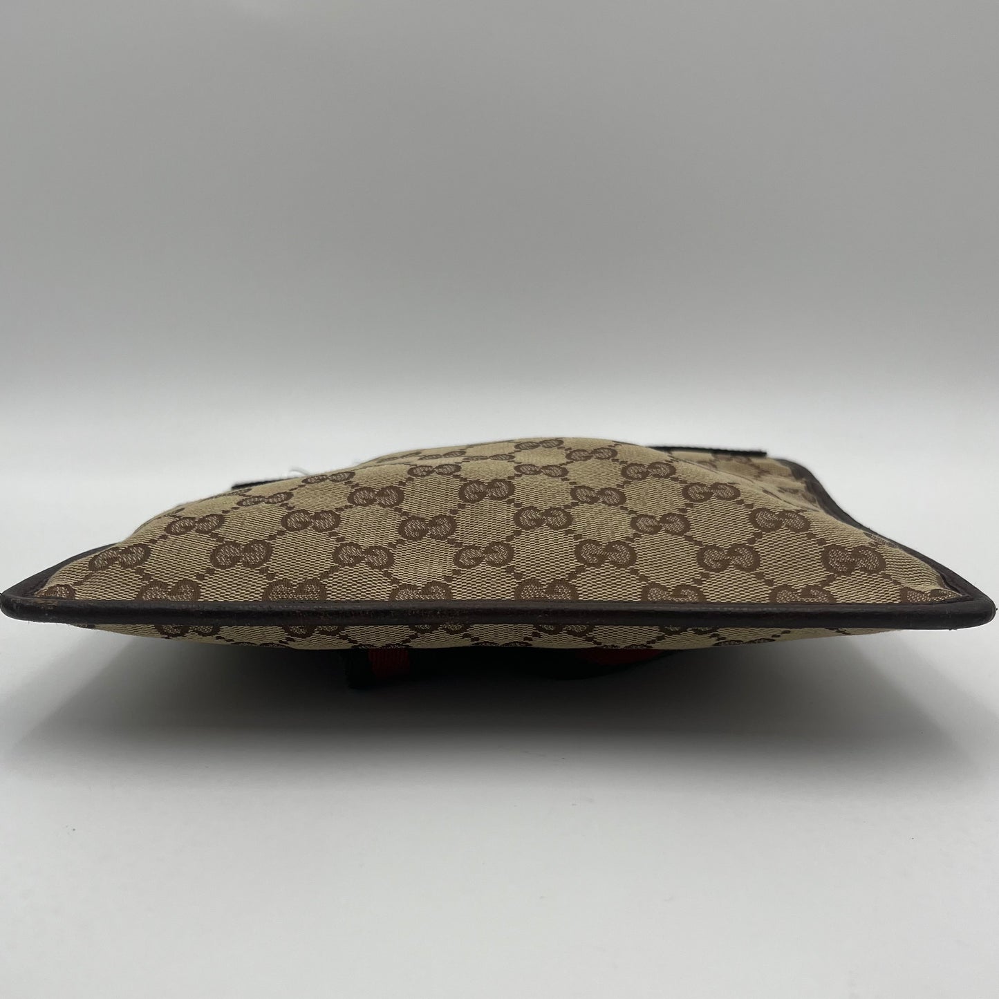 Gucci Brown Monogram Canvas and Leather Sherryline Slim Crossbody