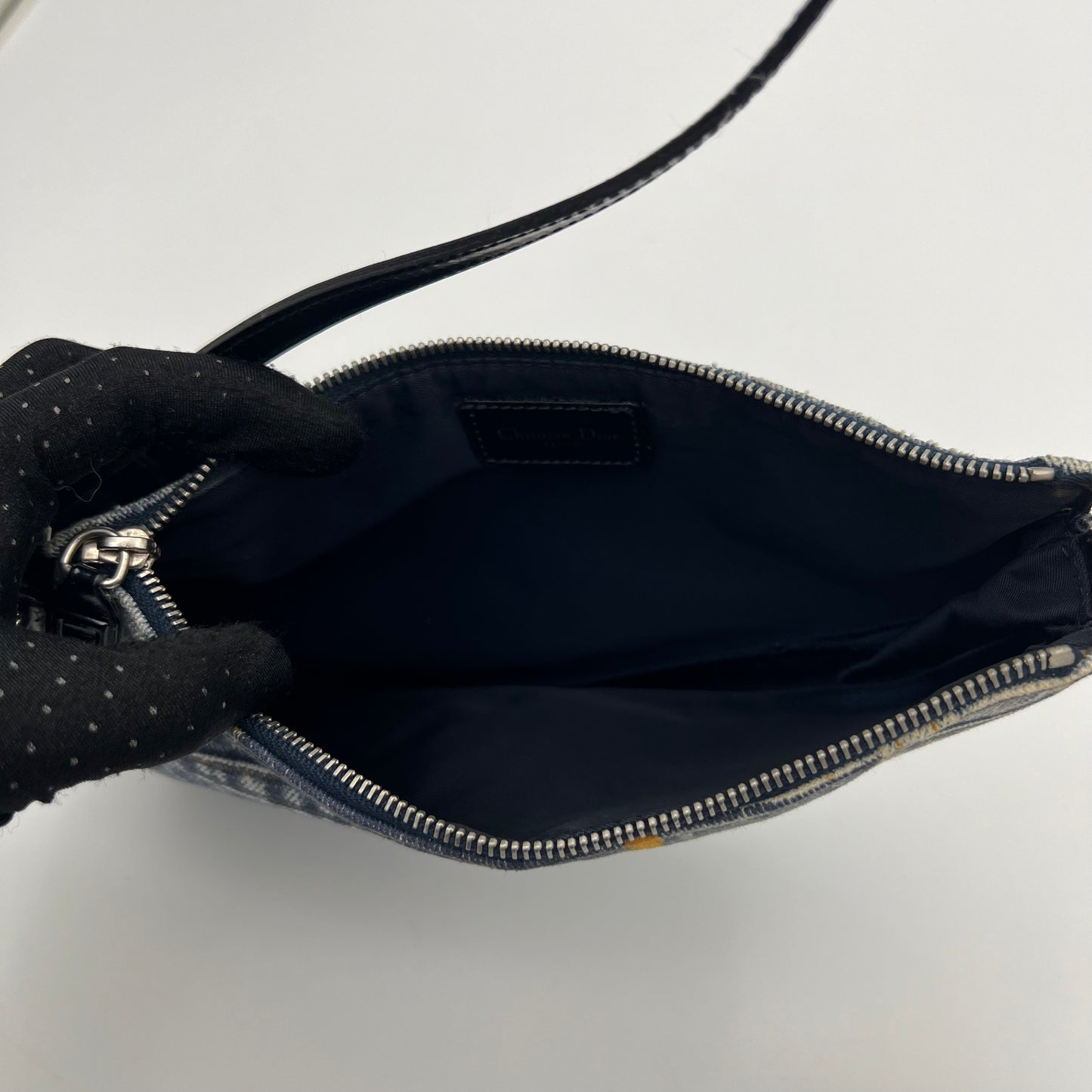 Christian Dior Denim Mini Saddle Pochette