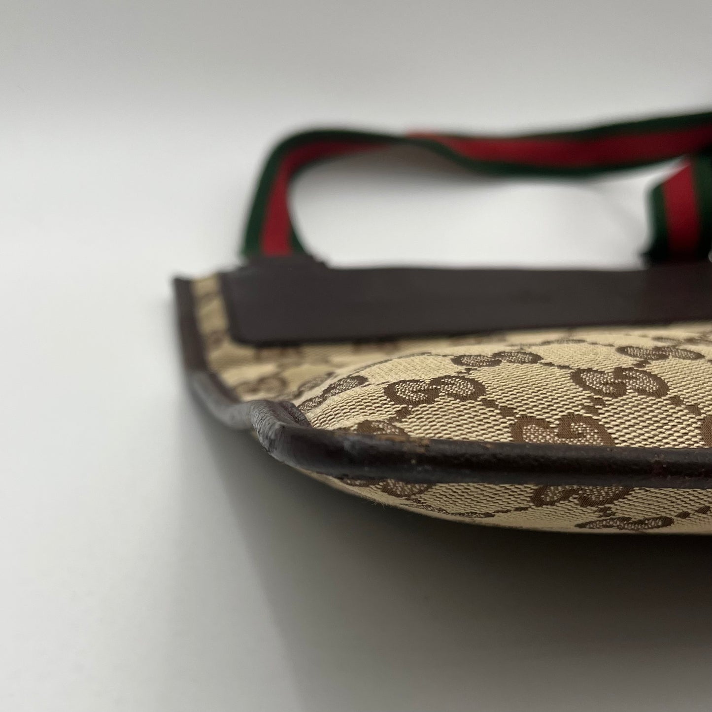 Gucci Brown Monogram Canvas and Leather Sherryline Slim Crossbody