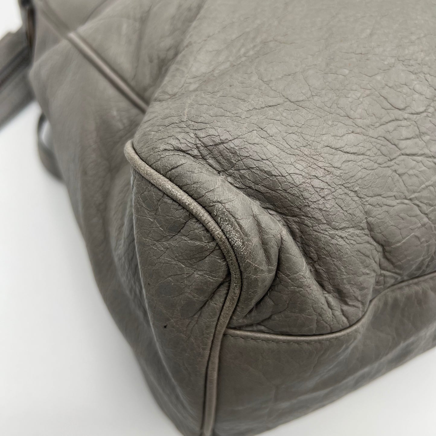 Balenciaga Light Gray Lambskin Classic Velo