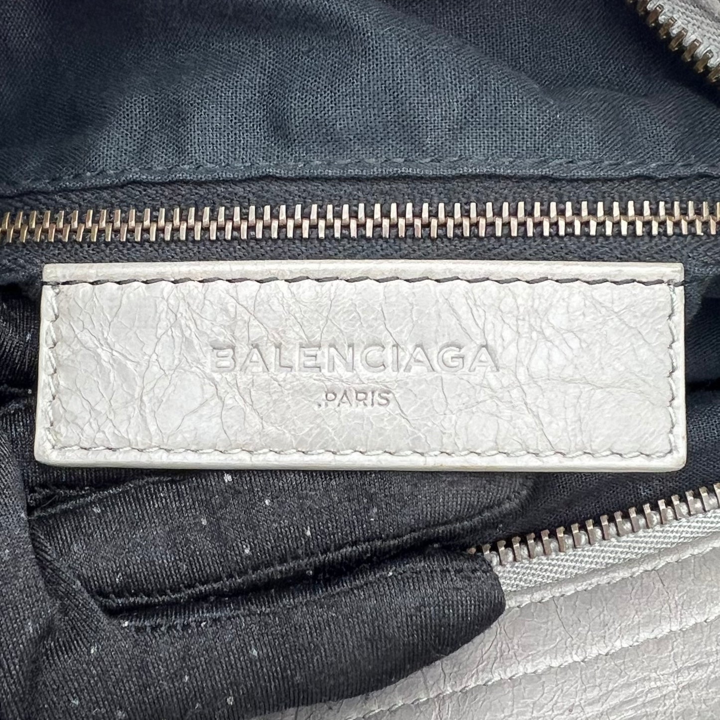 Balenciaga Light Gray Lambskin Classic Velo