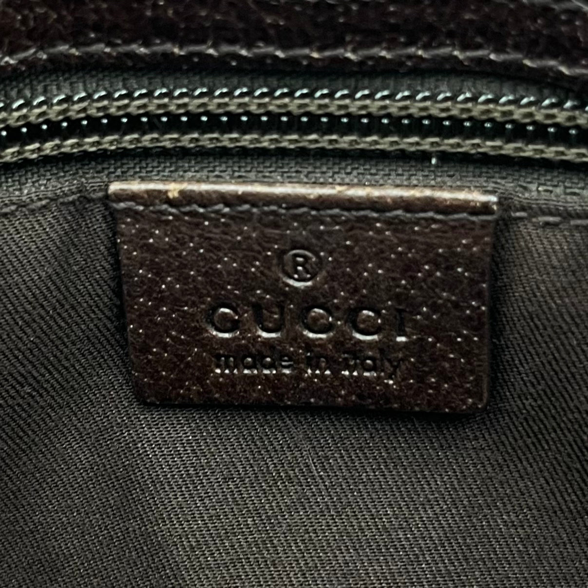 Gucci Brown Monogram Canvas and Leather Sherryline Slim Crossbody
