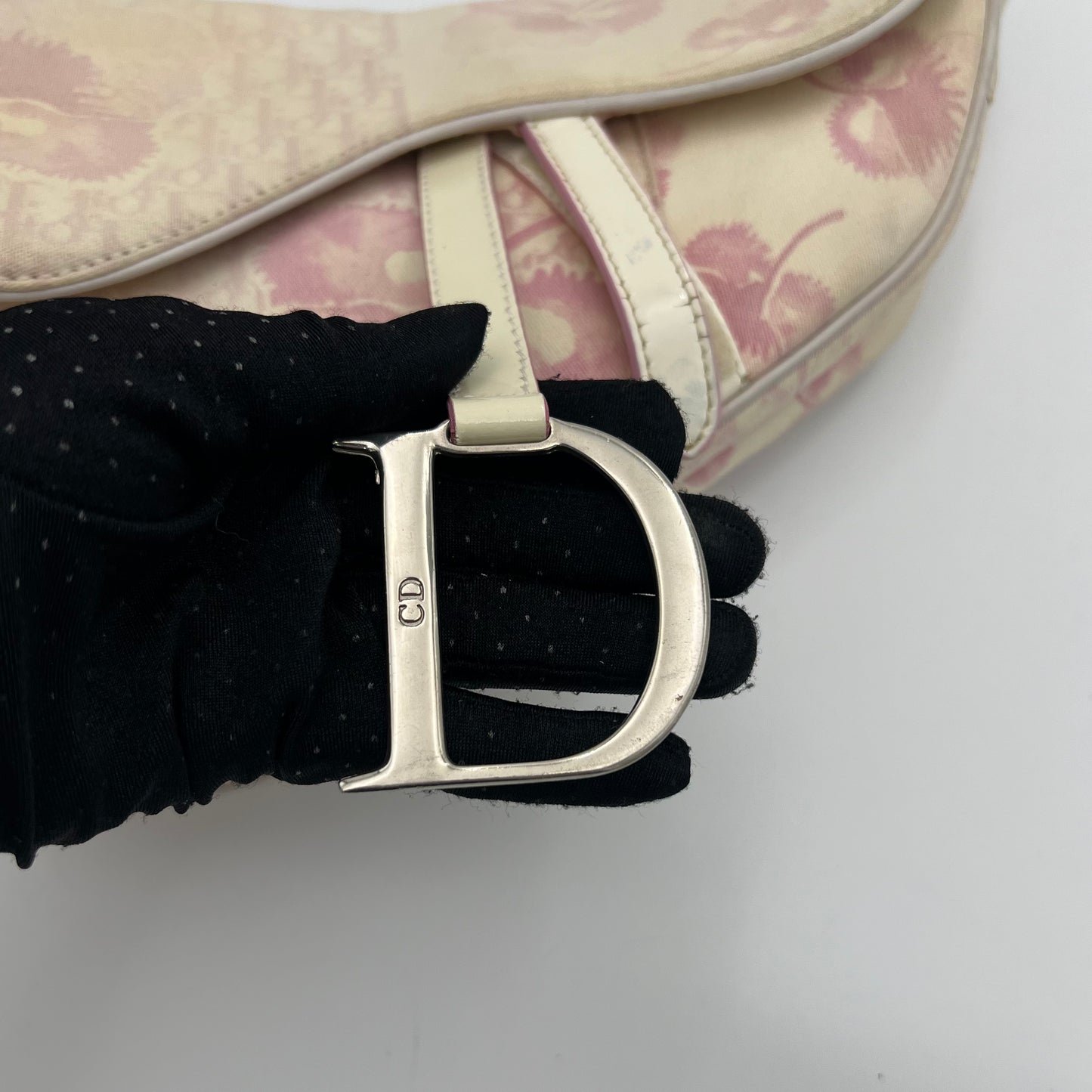 Christian Dior Pink Girly Cherry Blossoms Cloth Saddle