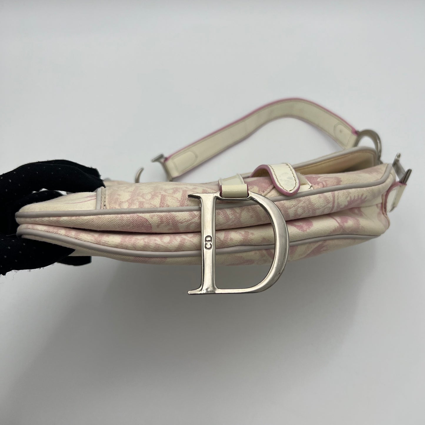 Christian Dior Pink Girly Cherry Blossoms Cloth Saddle