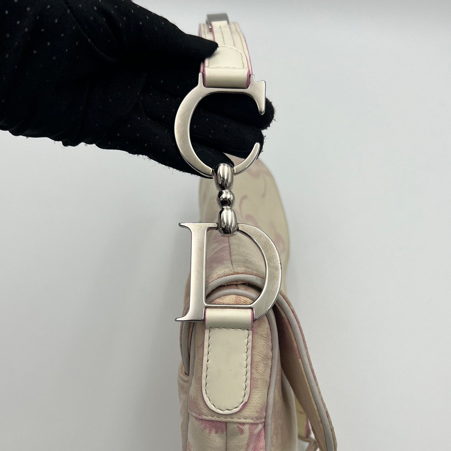 Christian Dior Pink Girly Cherry Blossoms Cloth Saddle