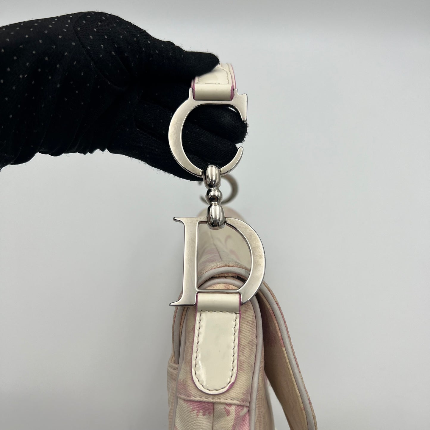 Christian Dior Pink Girly Cherry Blossoms Cloth Saddle