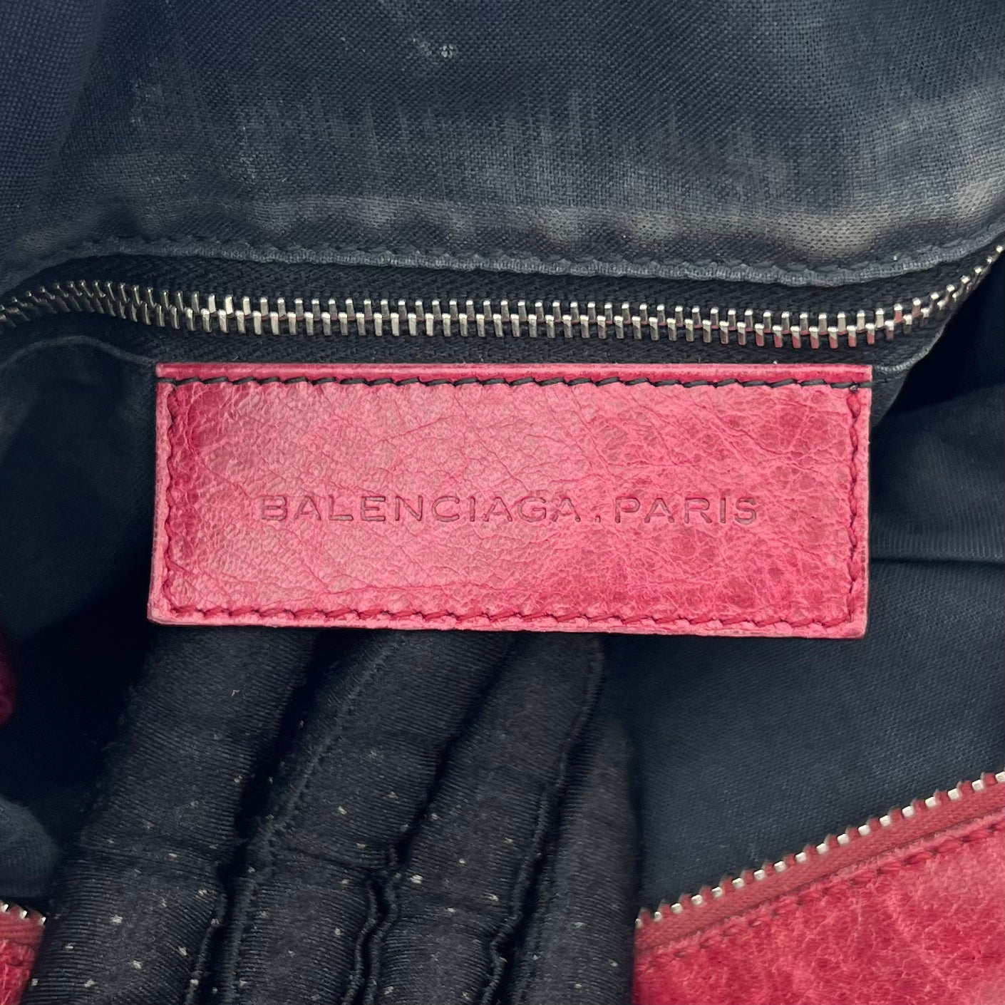 Balenciaga Burgundy Leather Giant Brogues Hardwares Day Hobo Bag