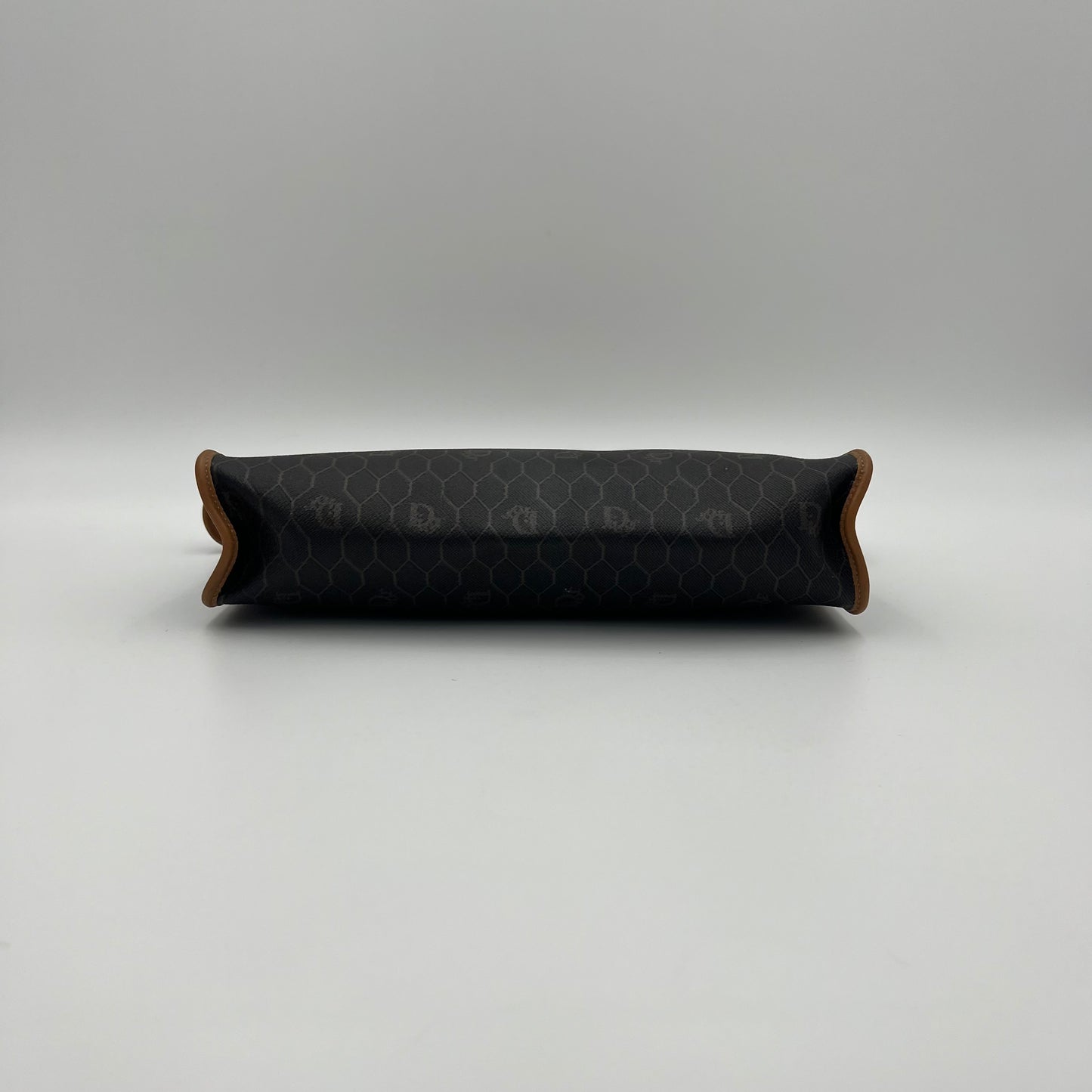Christian Dior Dark Honeycomb Zip Clutch