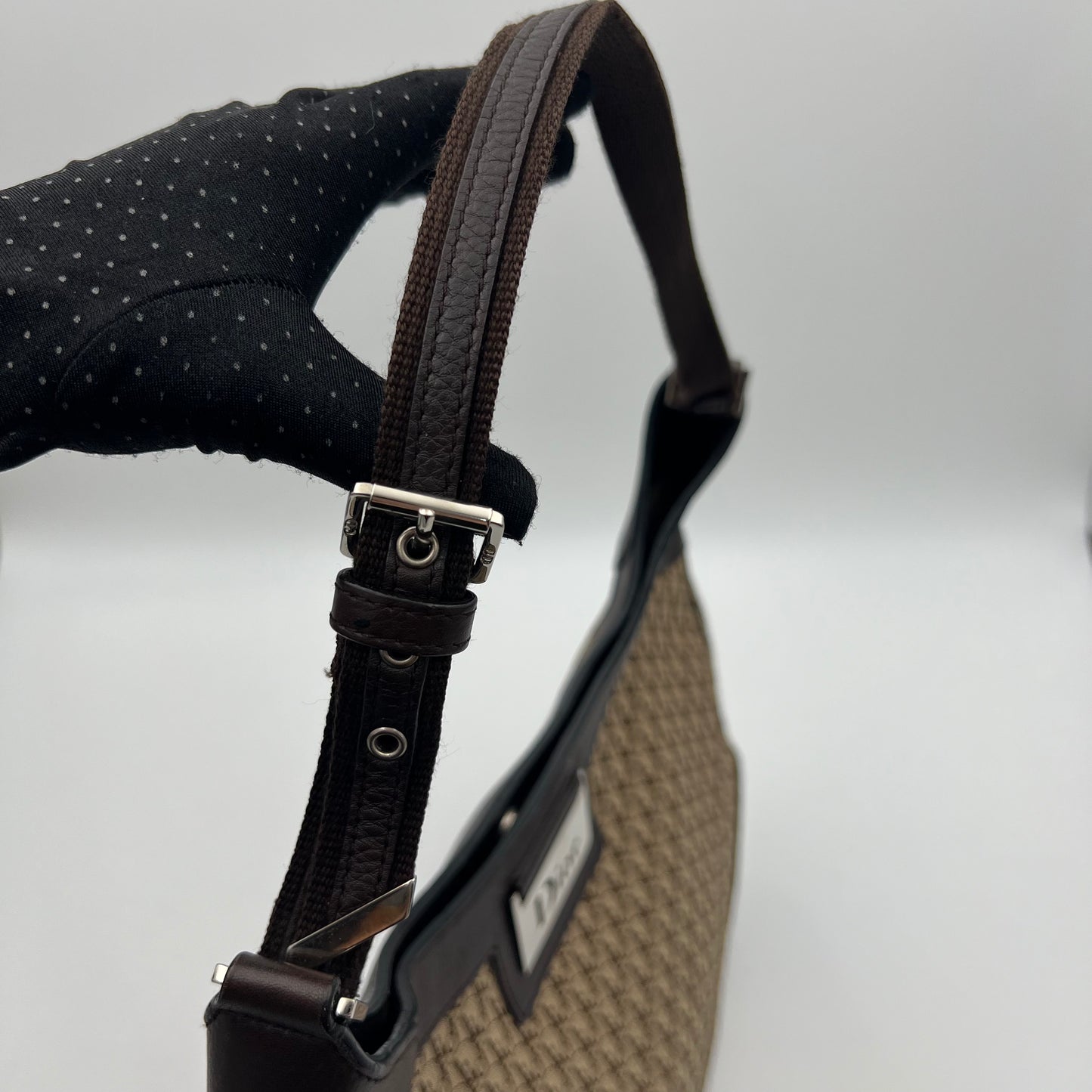 Christian Dior Brown Trotter Street Chic Large Hobo Bag