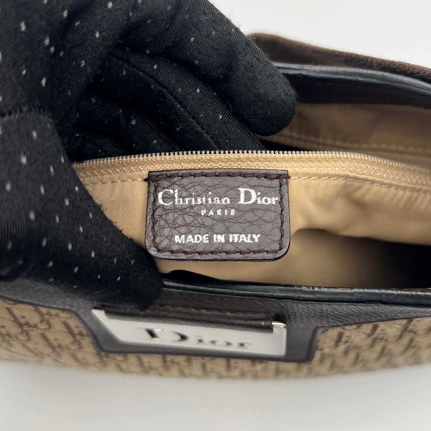 Christian Dior Brown Trotter Street Chic Large Hobo Bag