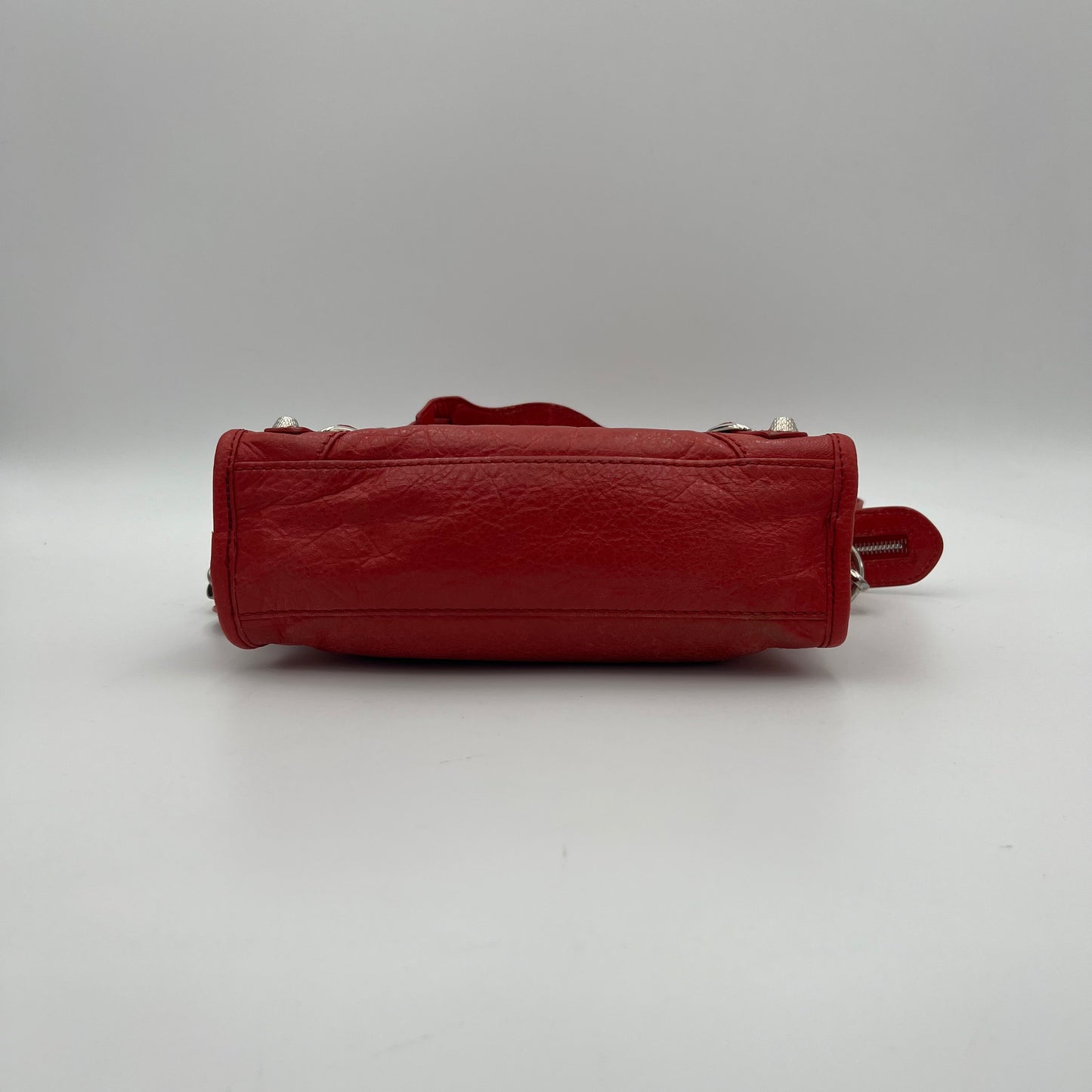 Balenciaga Red Leather Giant 12 Mini City GHW