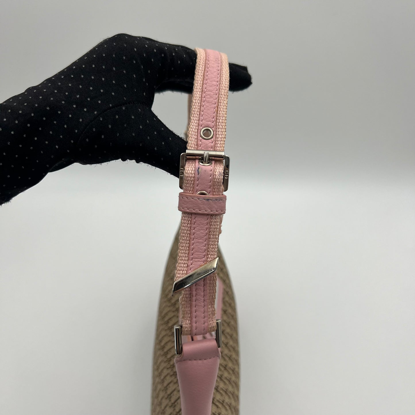 Christian Dior Brown Trotter Pink Leather Street Chic Hobo Bag