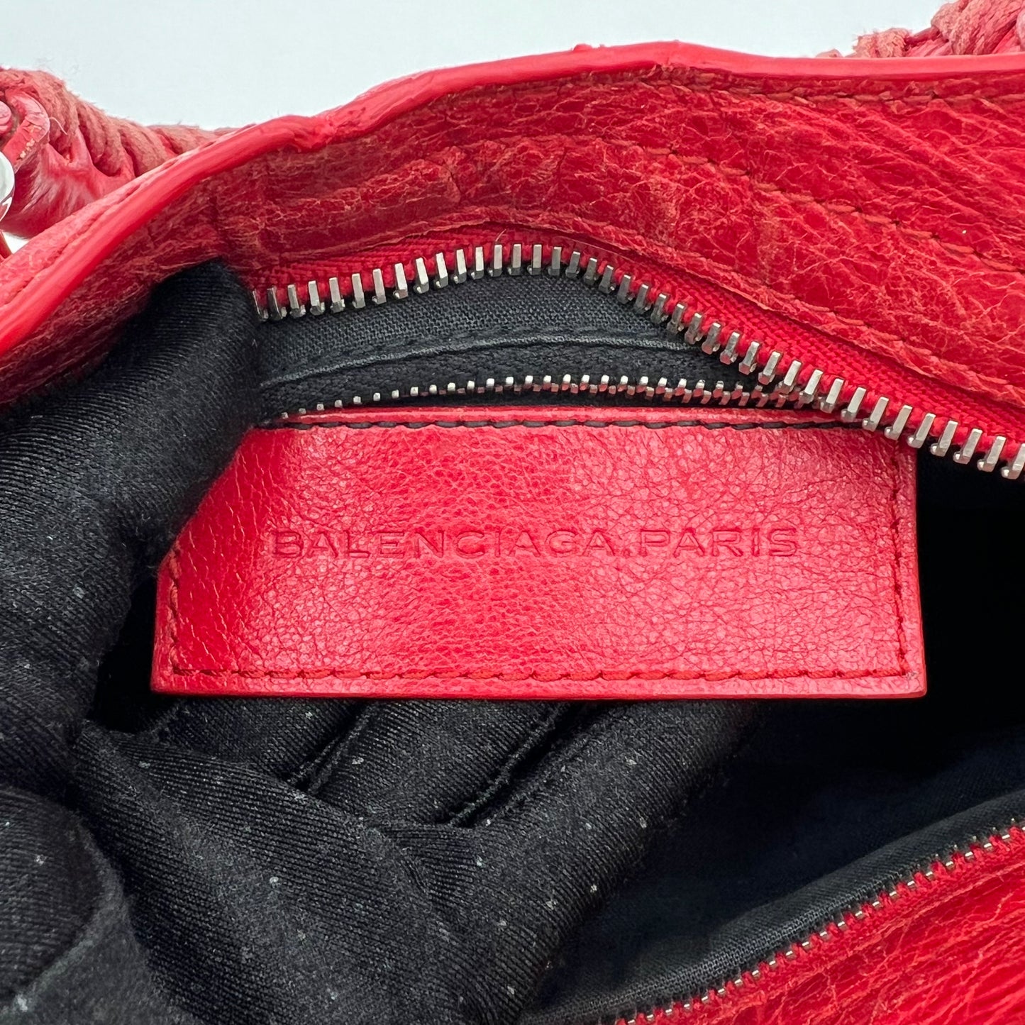 Balenciaga Red Leather Giant 12 Mini City GHW