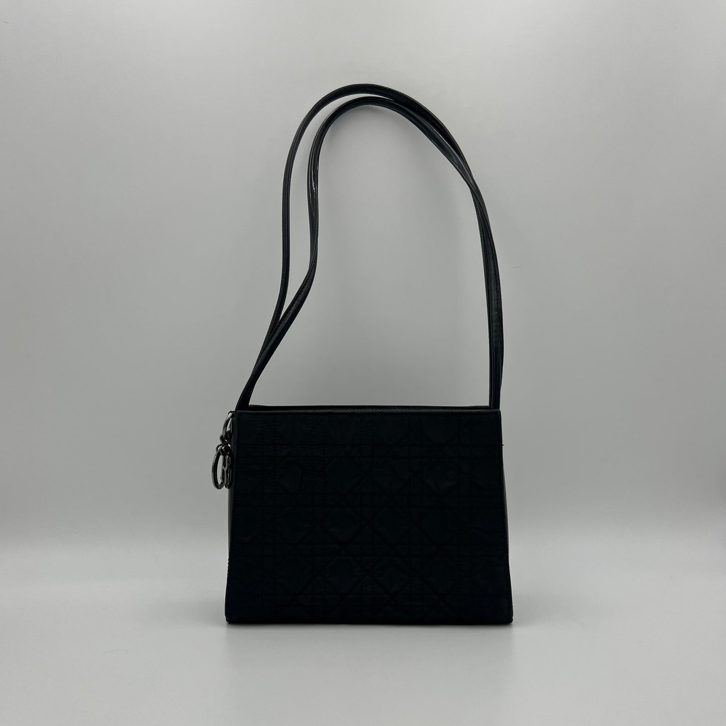 Christian Dior Black Lady Dior Cannage Shoulder Bag