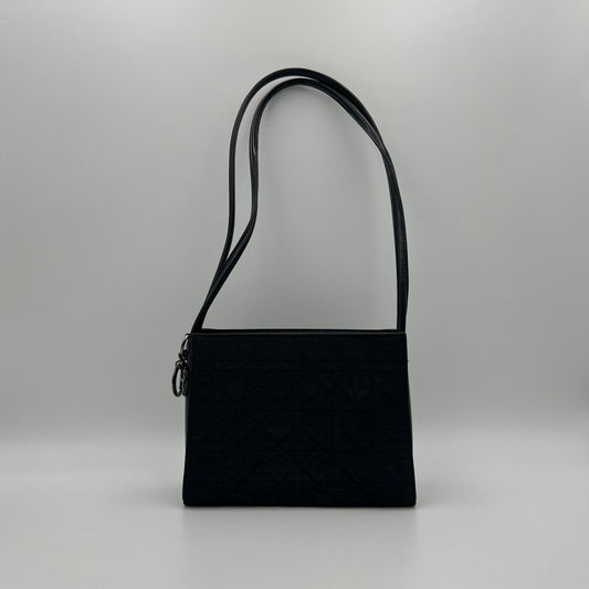 Christian Dior Black Lady Dior Cannage Shoulder Bag