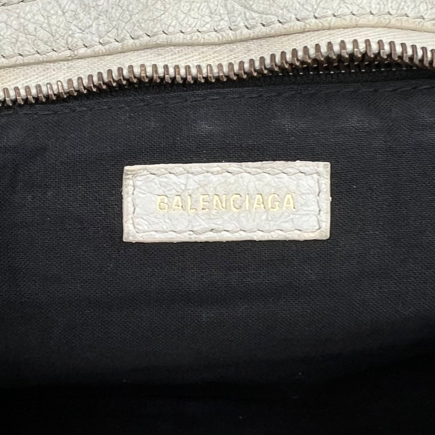 Balenciaga White Graffiti Leather City