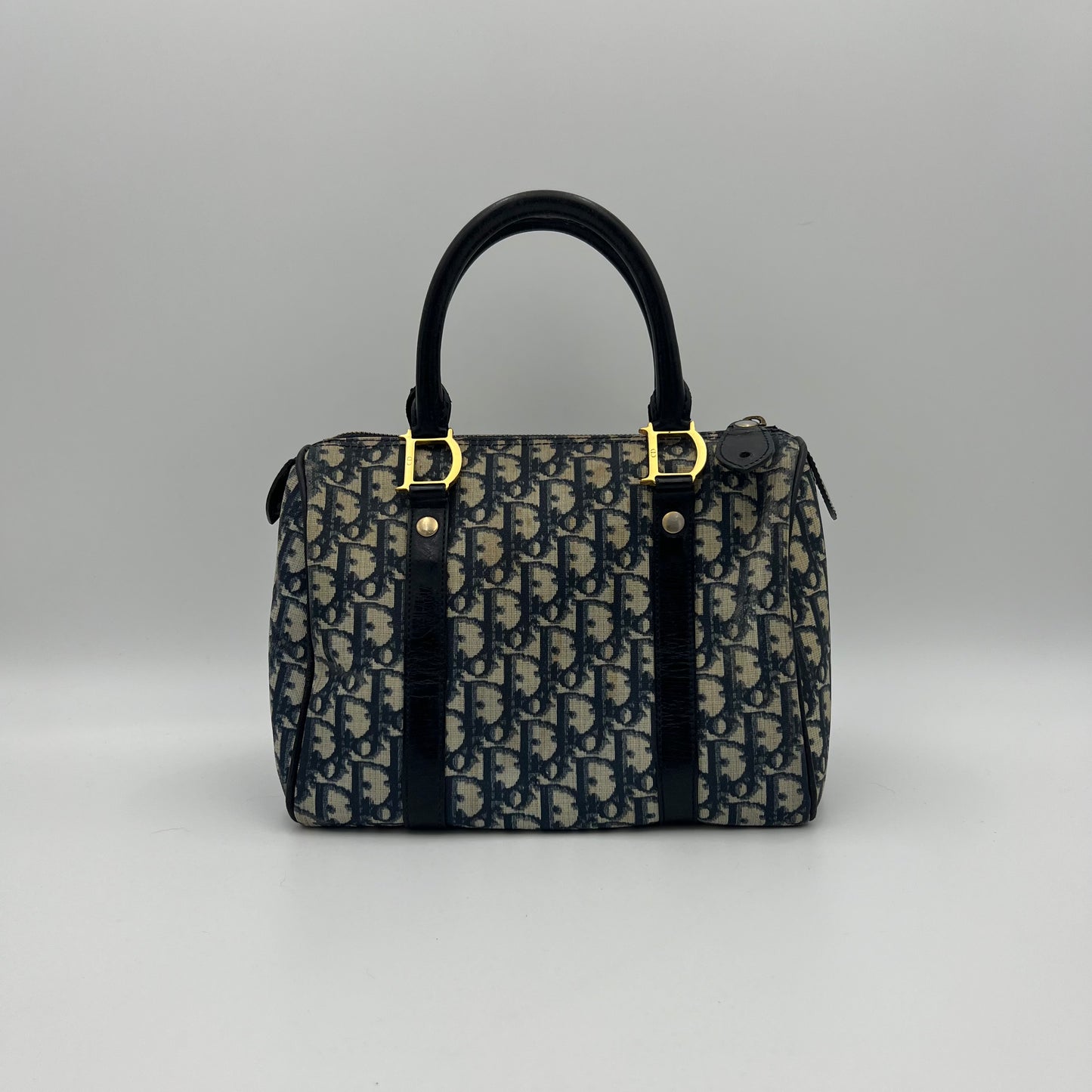 Christian Dior Blue Trotter PVC Boston 25
