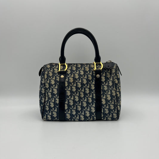 Christian Dior Blue Trotter PVC Boston 25
