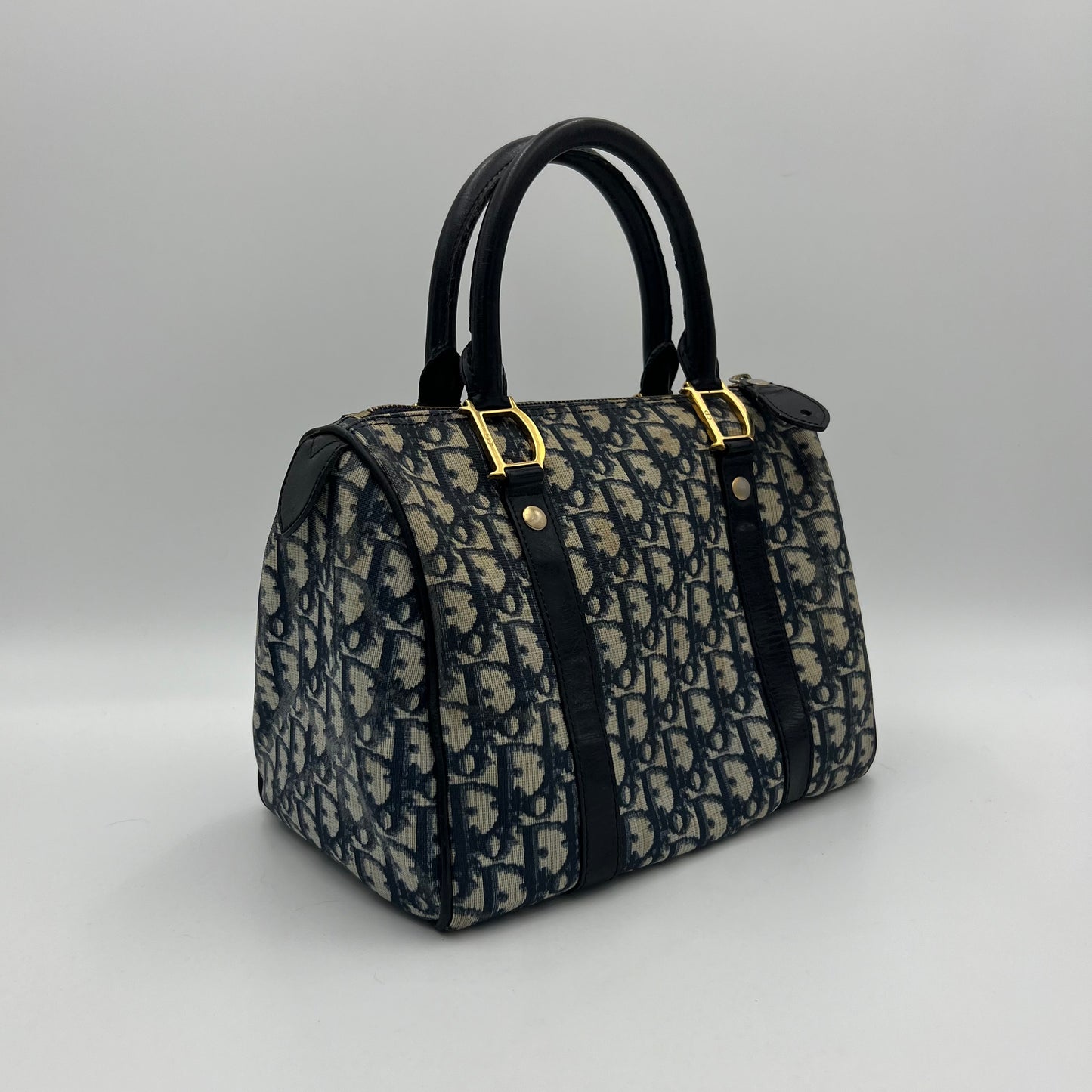 Christian Dior Blue Trotter PVC Boston 25