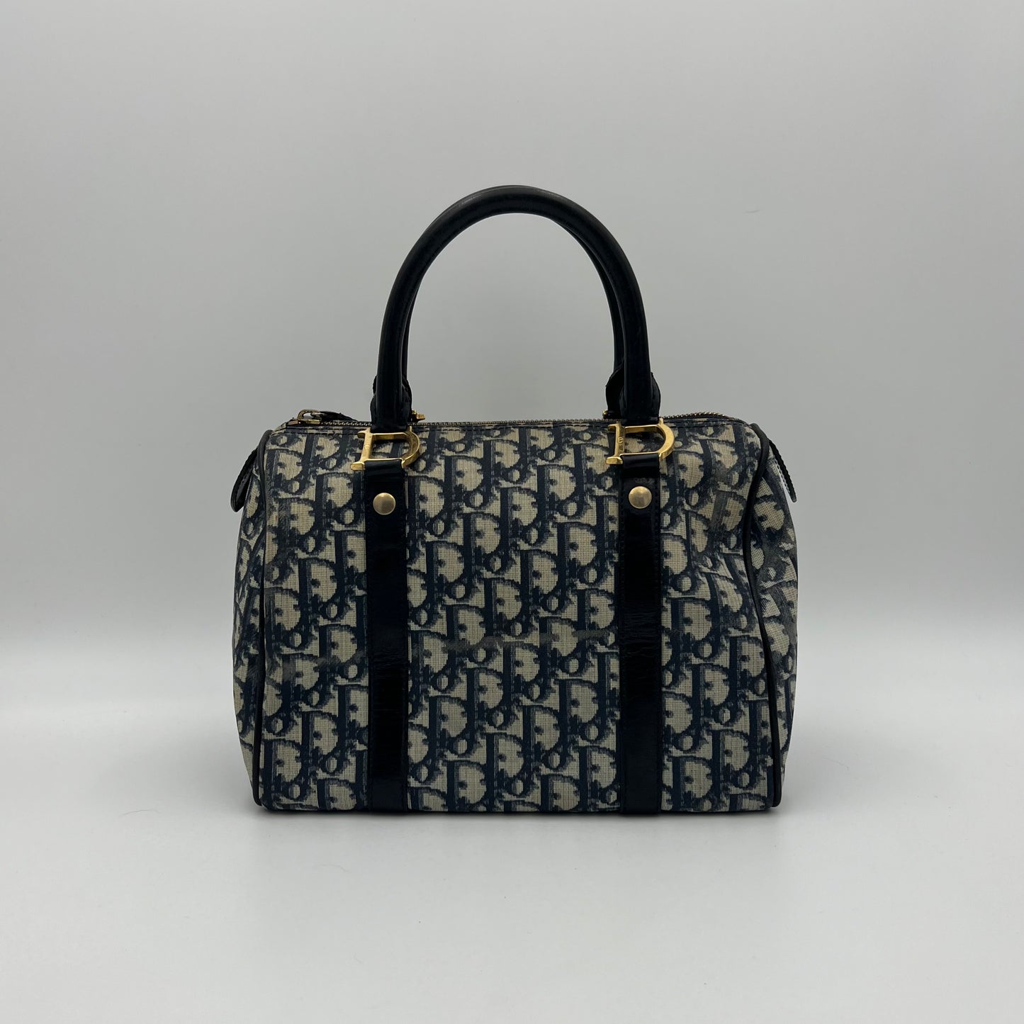 Christian Dior Blue Trotter PVC Boston 25