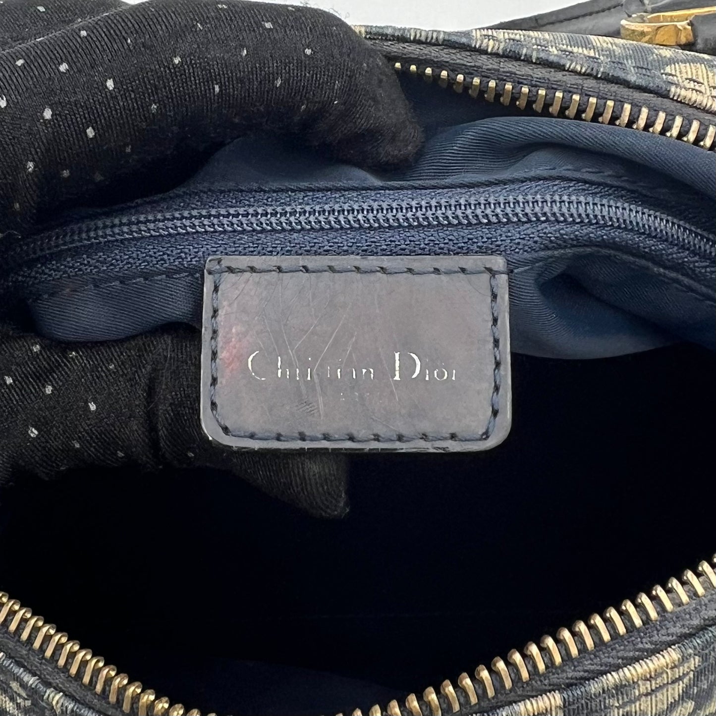 Christian Dior Blue Trotter PVC Boston 25