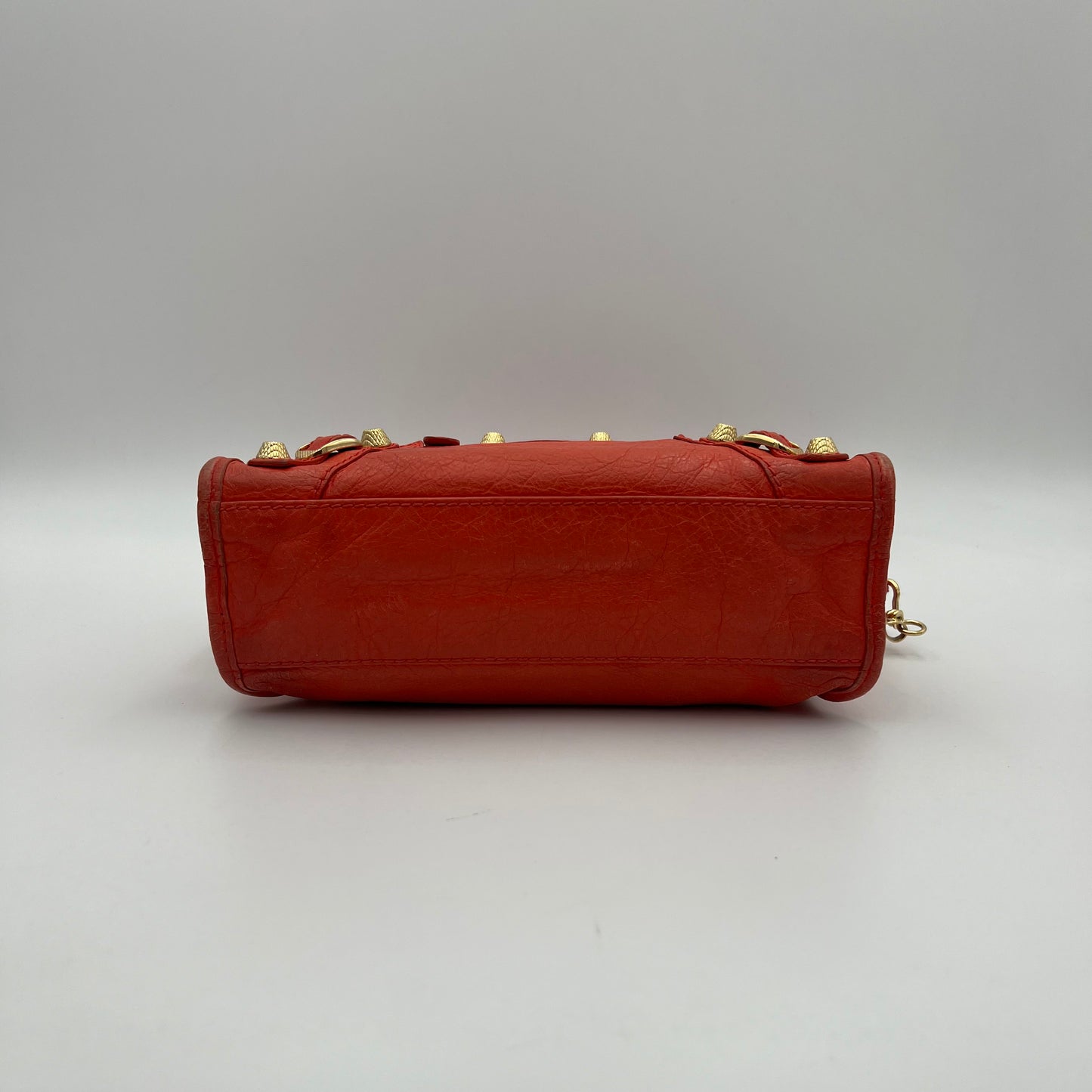 Balenciaga Coral Leather Giant 12 Mini City GHW