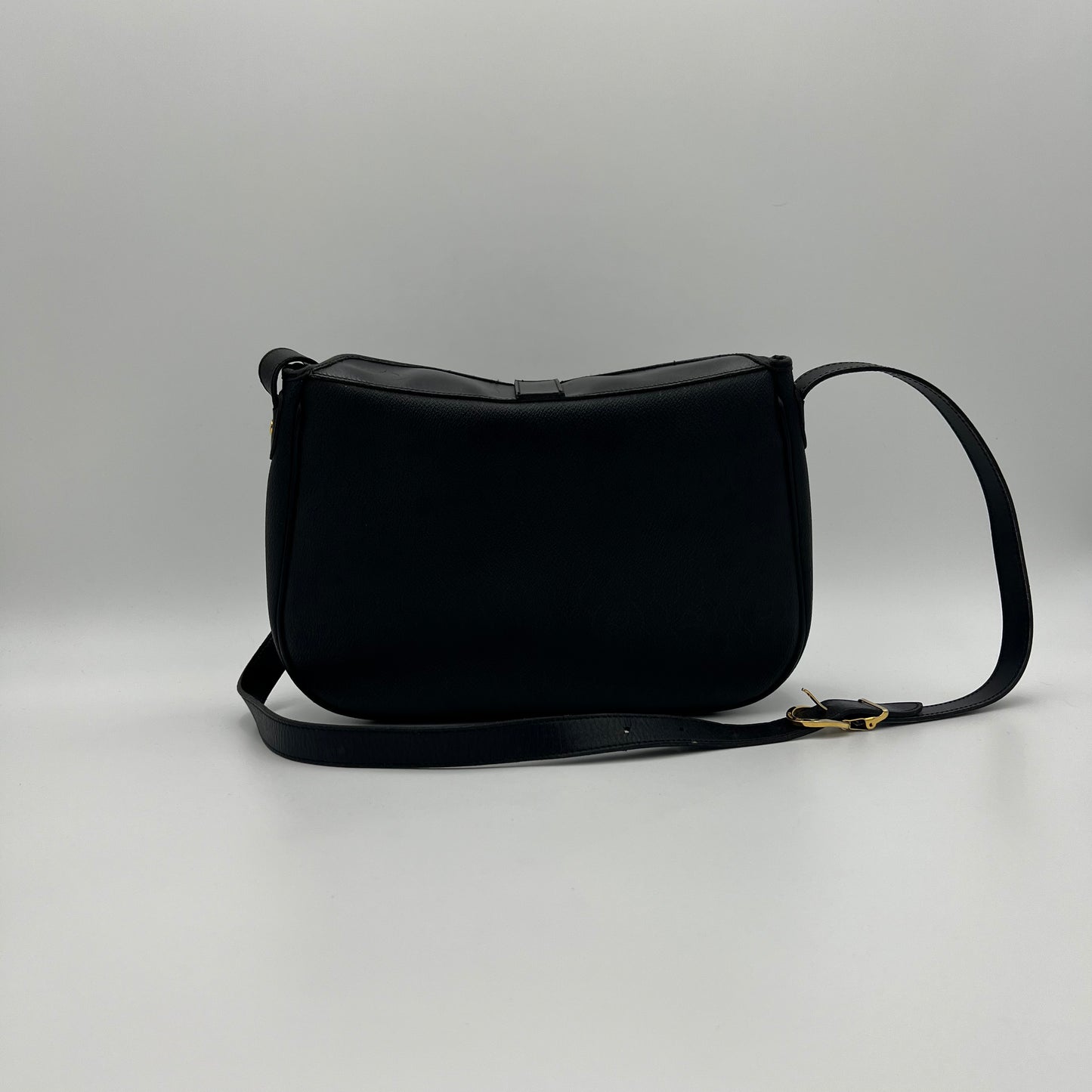 Christian Dior Black Honeycomb CD Medium Crossbody