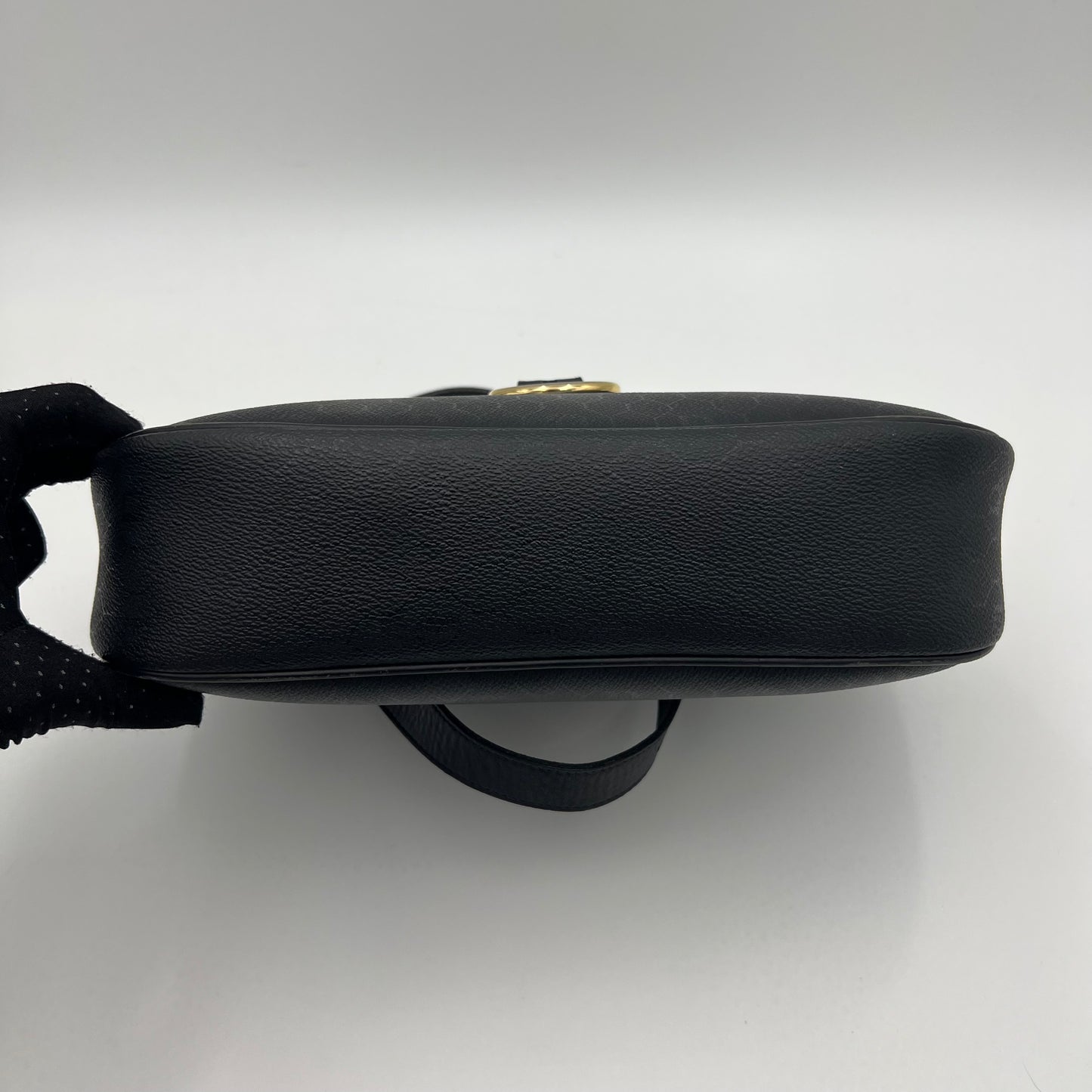 Christian Dior Black Honeycomb CD Medium Crossbody