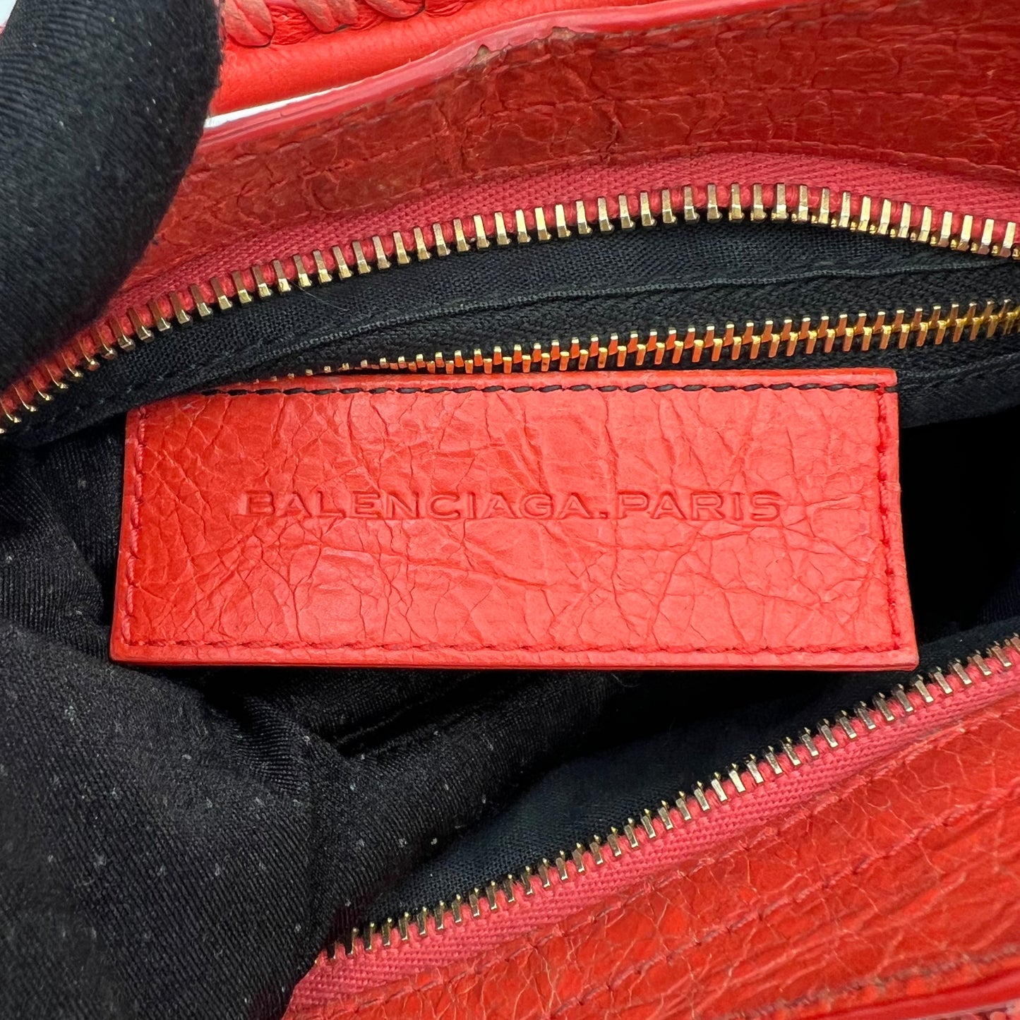 Balenciaga Coral Leather Giant 12 Mini City GHW