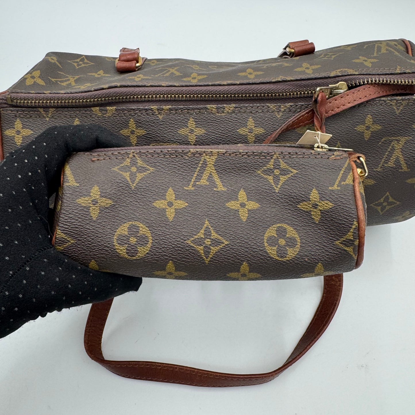 Louis Vuitton Monogram Papillon 28 with Baby Papillon