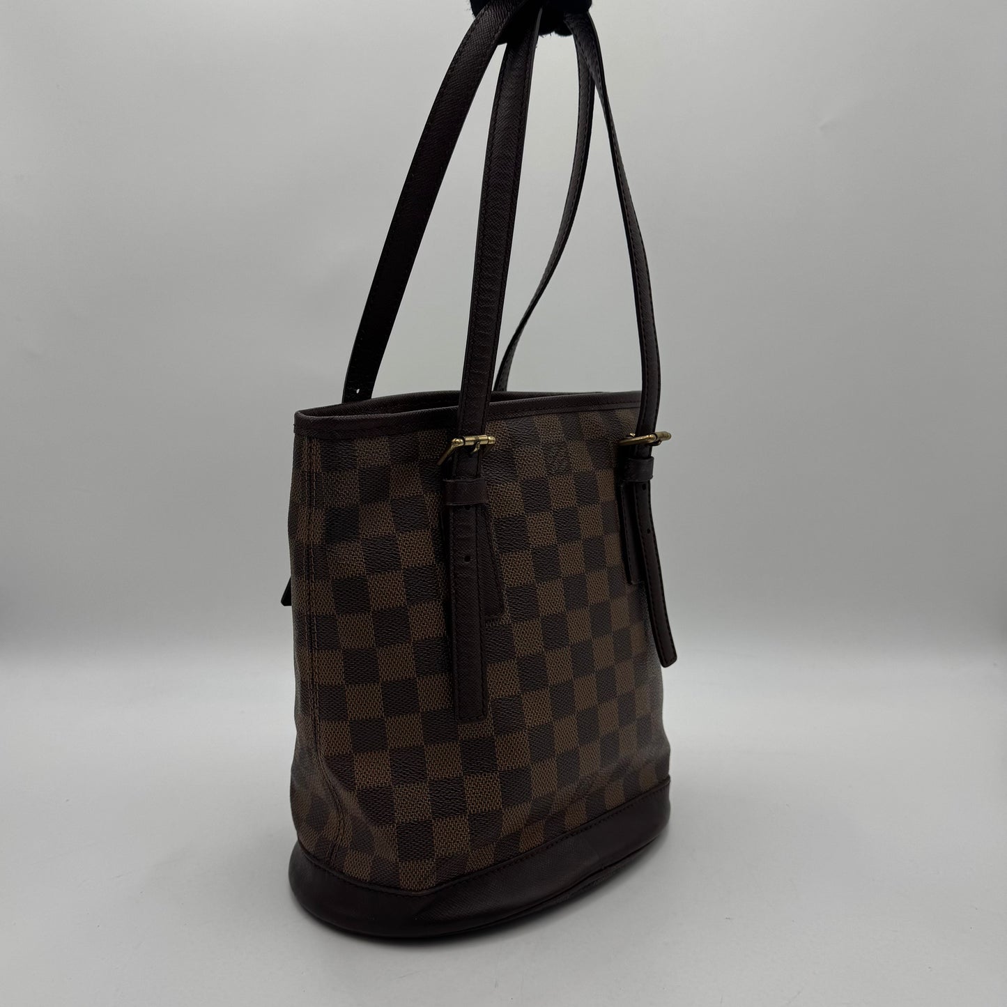 Louis Vuitton Damier Ebene Marais Bucket Bag PM