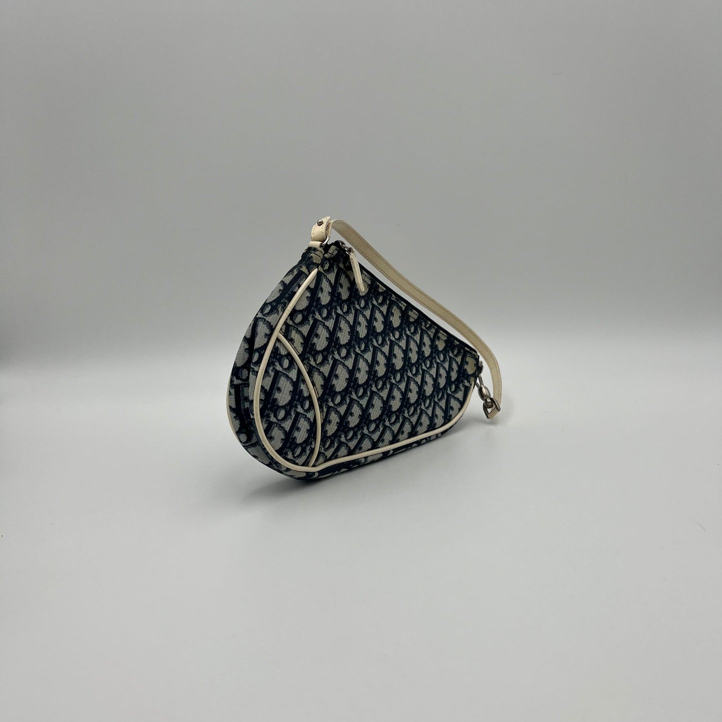 Christian Dior Blue Trotter PVC Mini Saddle Pochette