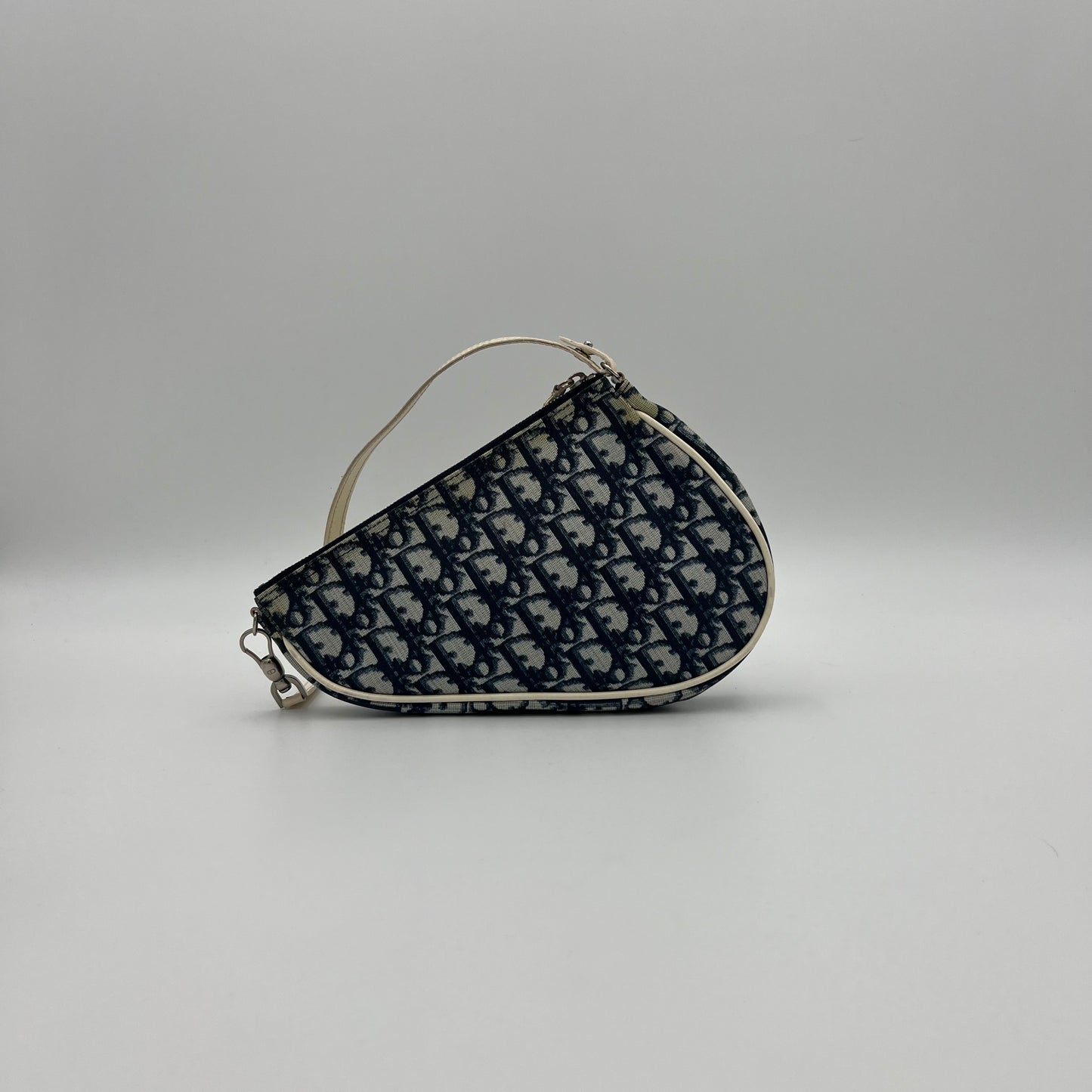 Christian Dior Blue Trotter PVC Mini Saddle Pochette