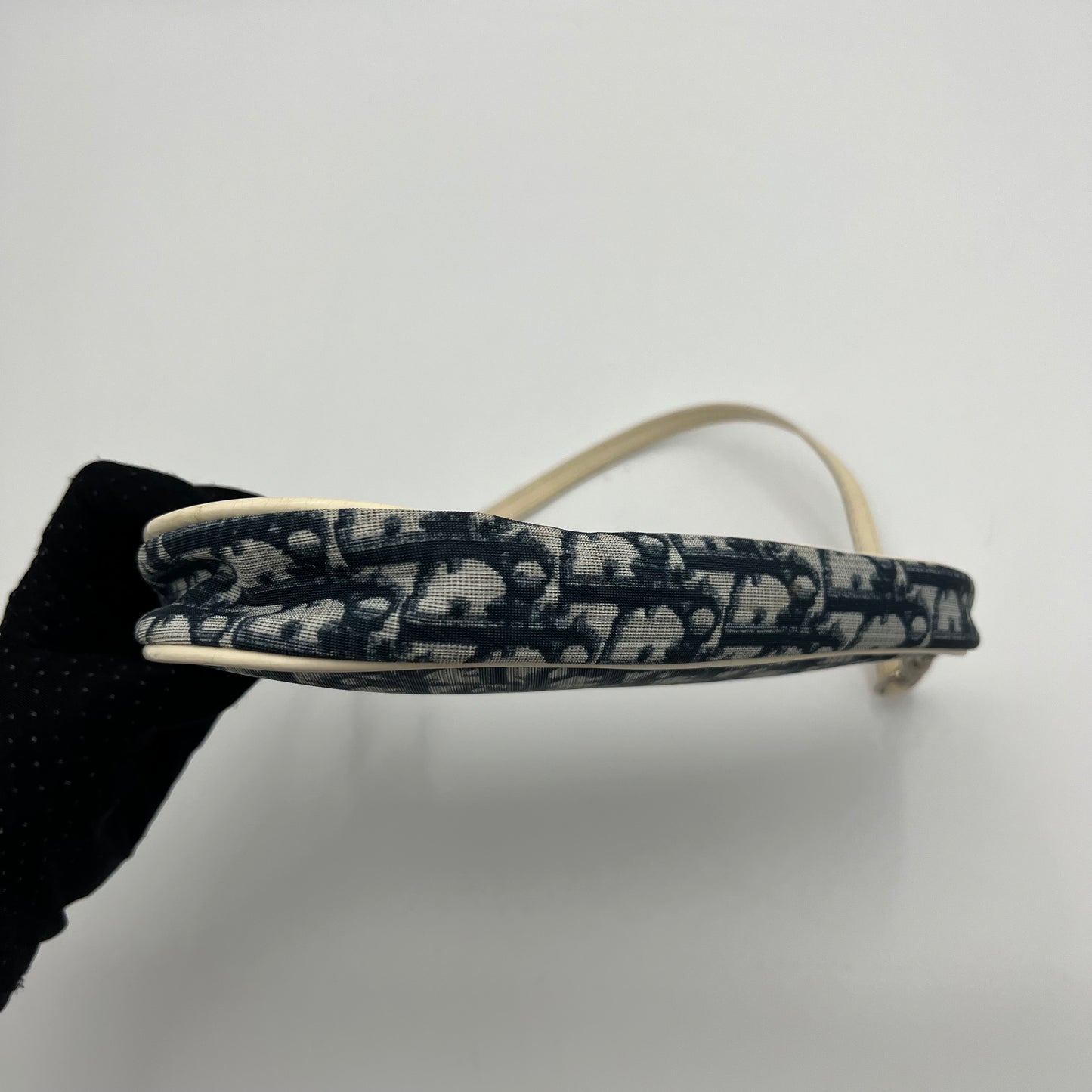 Christian Dior Blue Trotter PVC Mini Saddle Pochette