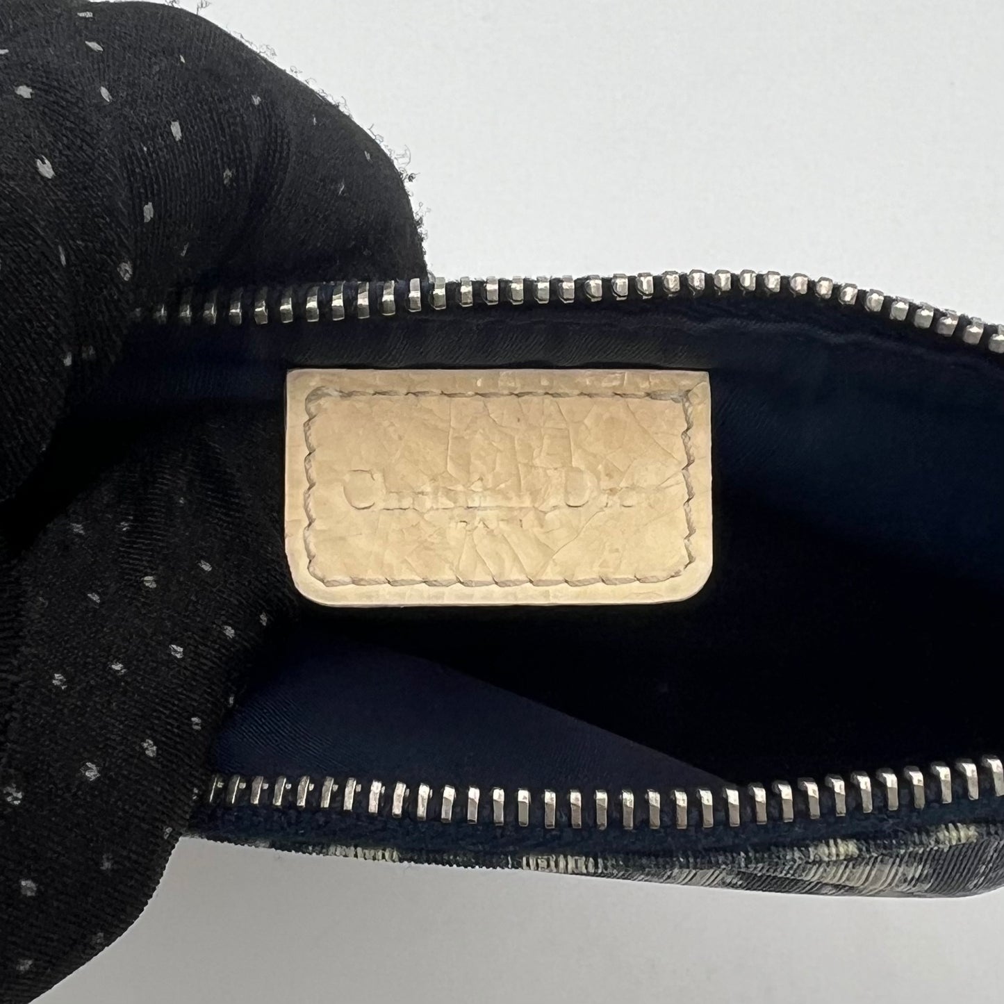 Christian Dior Blue Trotter PVC Mini Saddle Pochette