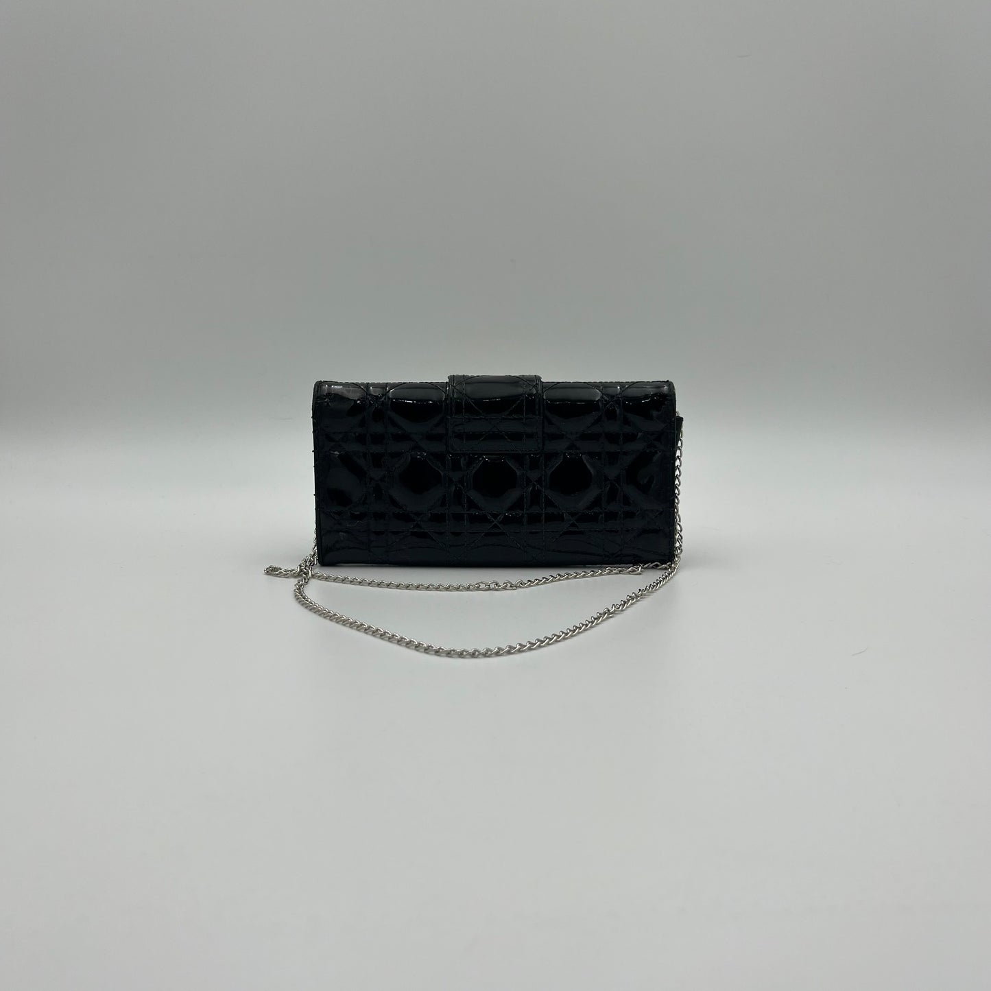 Christian Dior Black Cannage Patent Leather Miss Dior